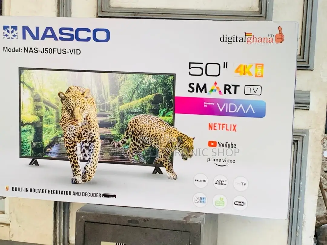 Order Nasco 50 Inch Uhd Digital Satellite Smart Tv.