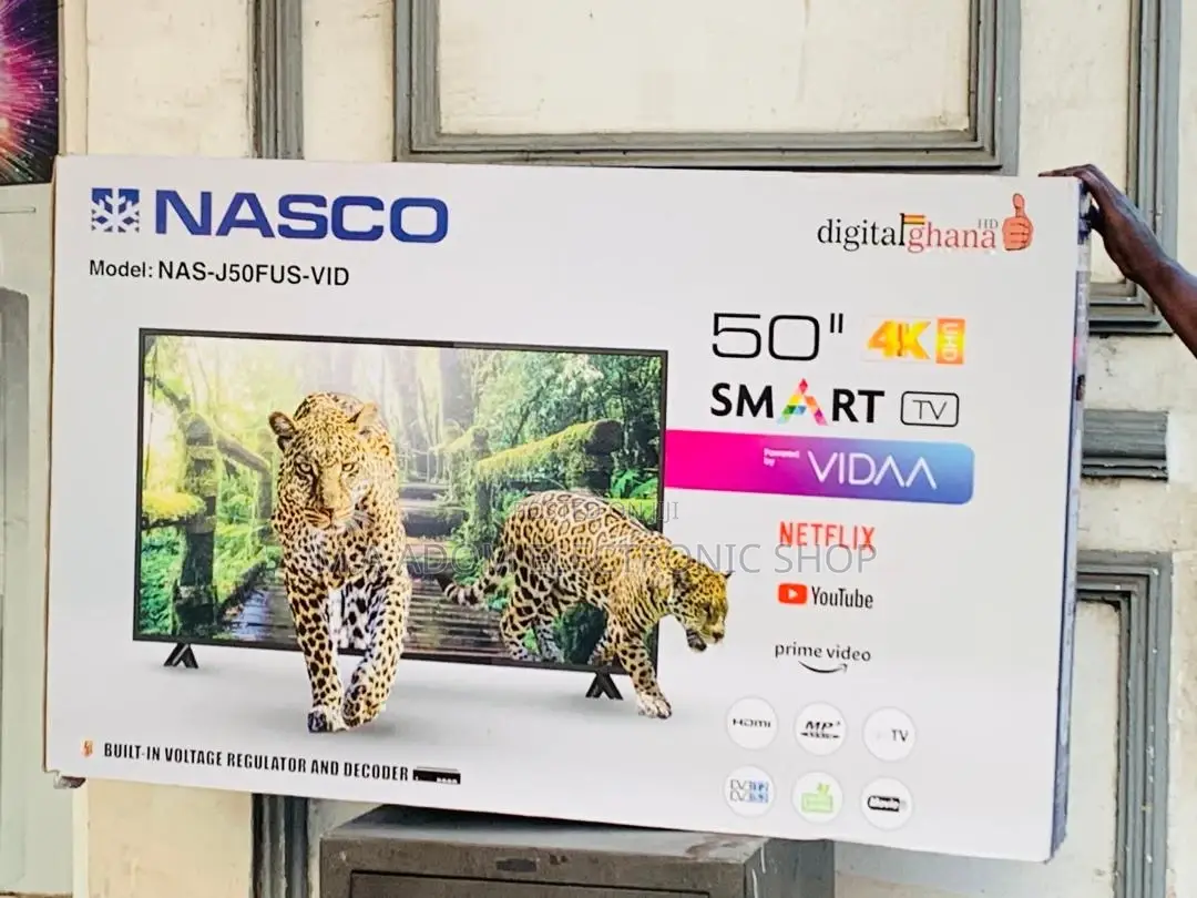 Order Nasco 50 Inch Uhd Digital Satellite Smart Tv.