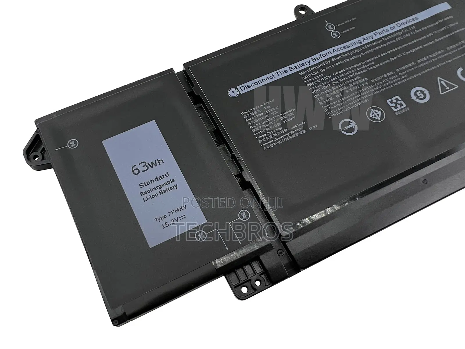 Original Battery for Dell Latitude 5320,7320,7420,7520-7fmxv