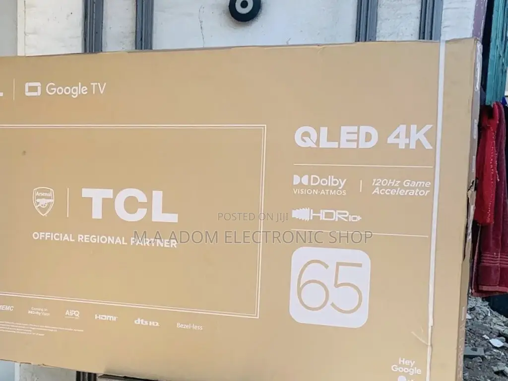 Elegant TCL 65C645 65 Inch Qled Smart Android Television.