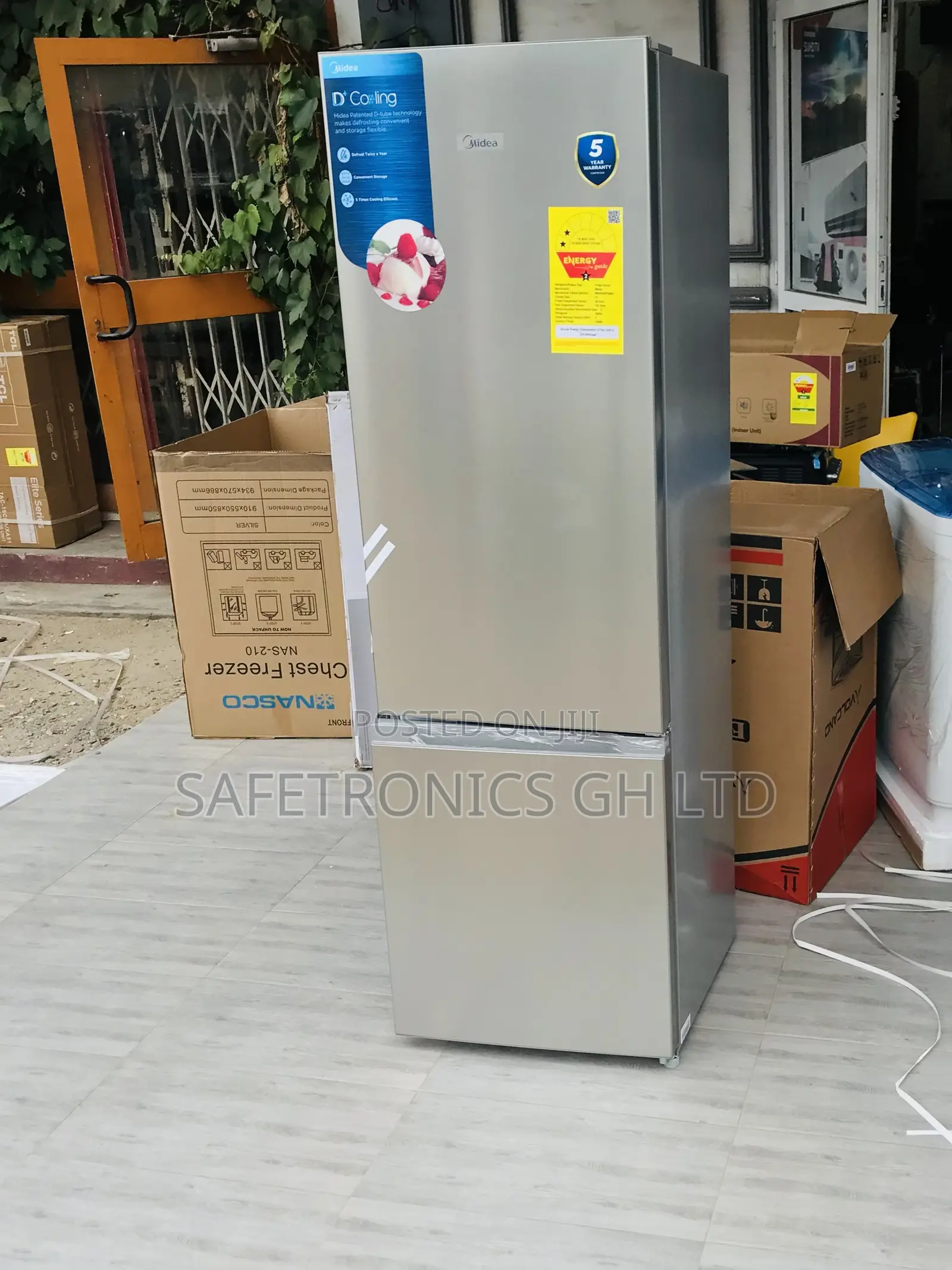 262 Liters Bottomfreezer 2 Doors Gray Midea MDRB369FGN02