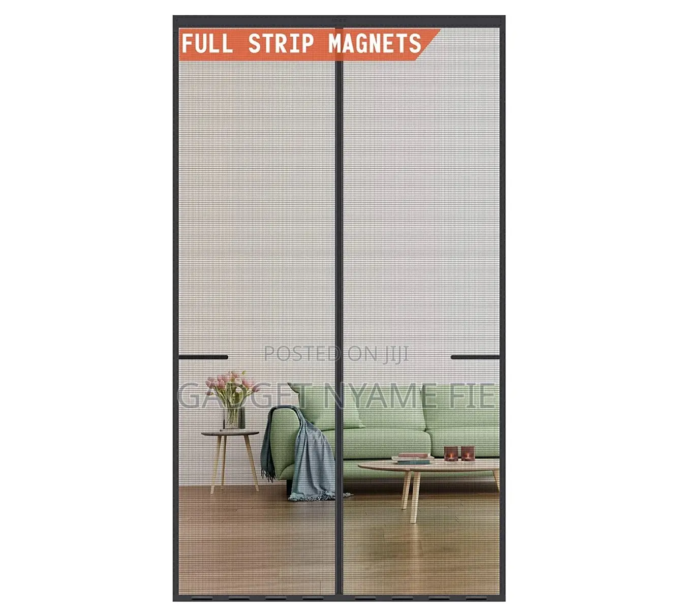 Anti Mosquitoes/Insects Magnetic Mesh Door Screen (210*120)