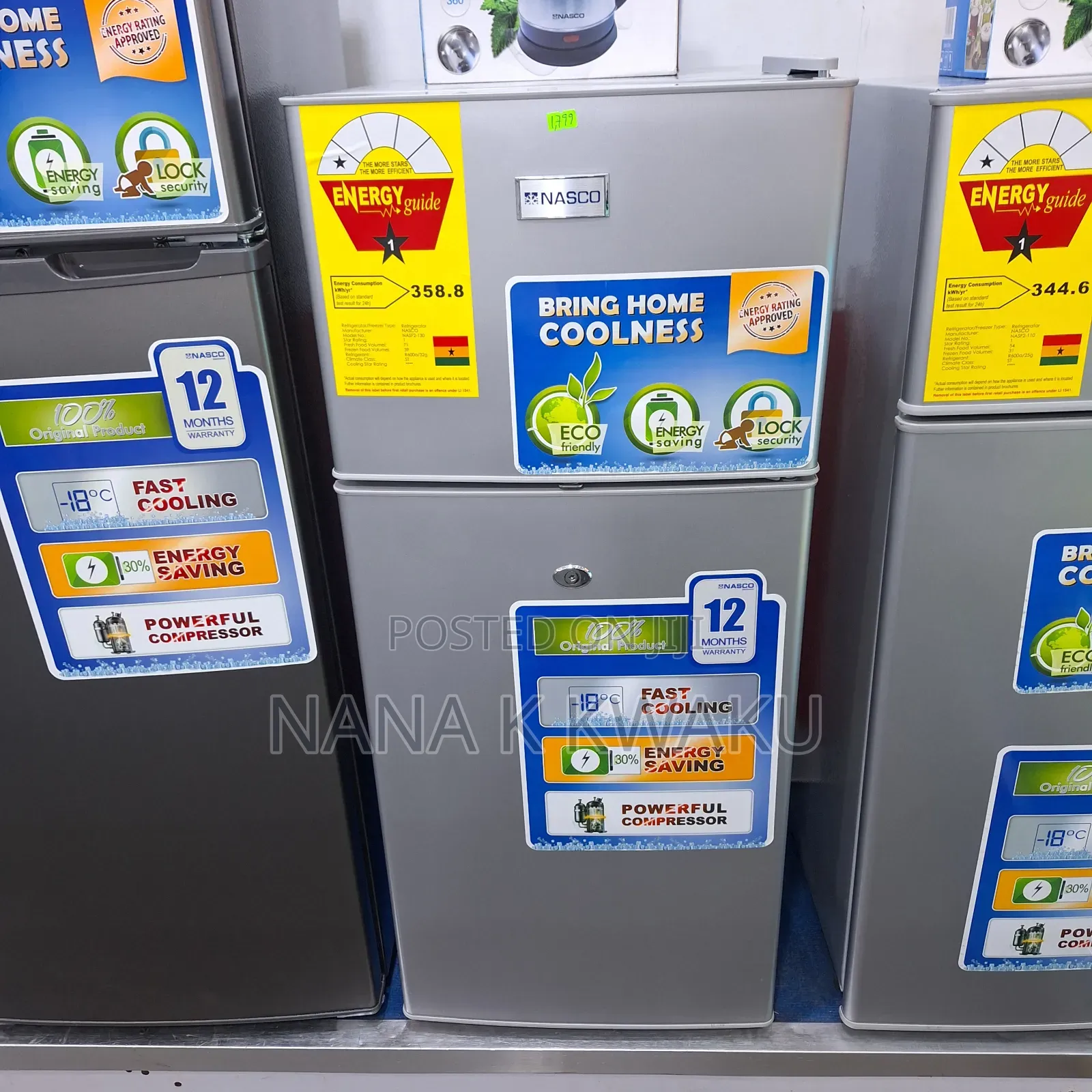 New/Nasco_nasf2-110 Double Door Fridge