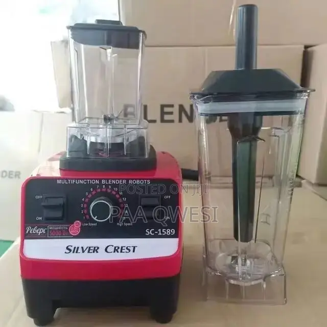 Heavy Duty Power Electric Double Cup Silver Crest Blender