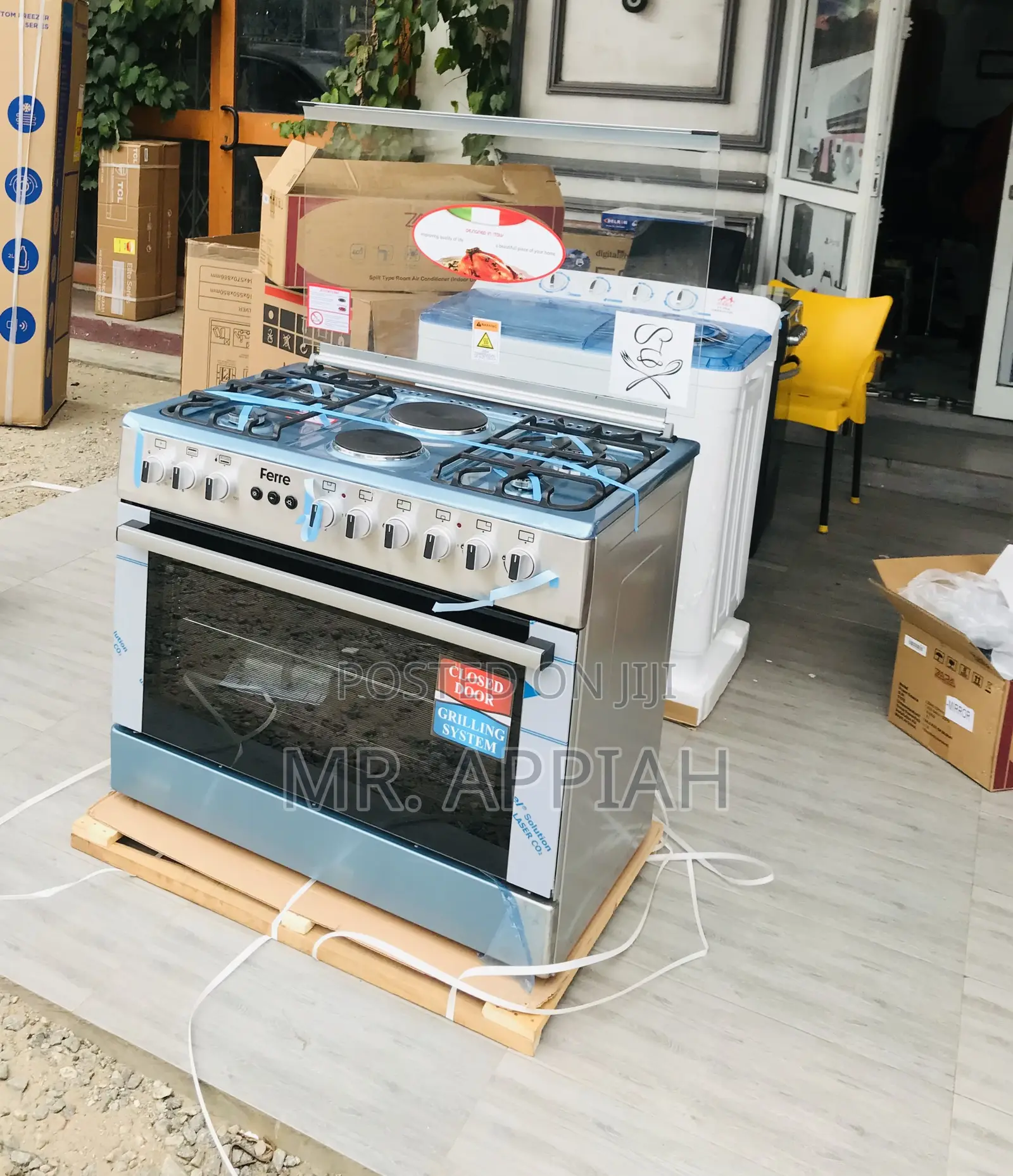 Order Authentic Ferre 60by90 Gas Oven 4 + 2 Burner.