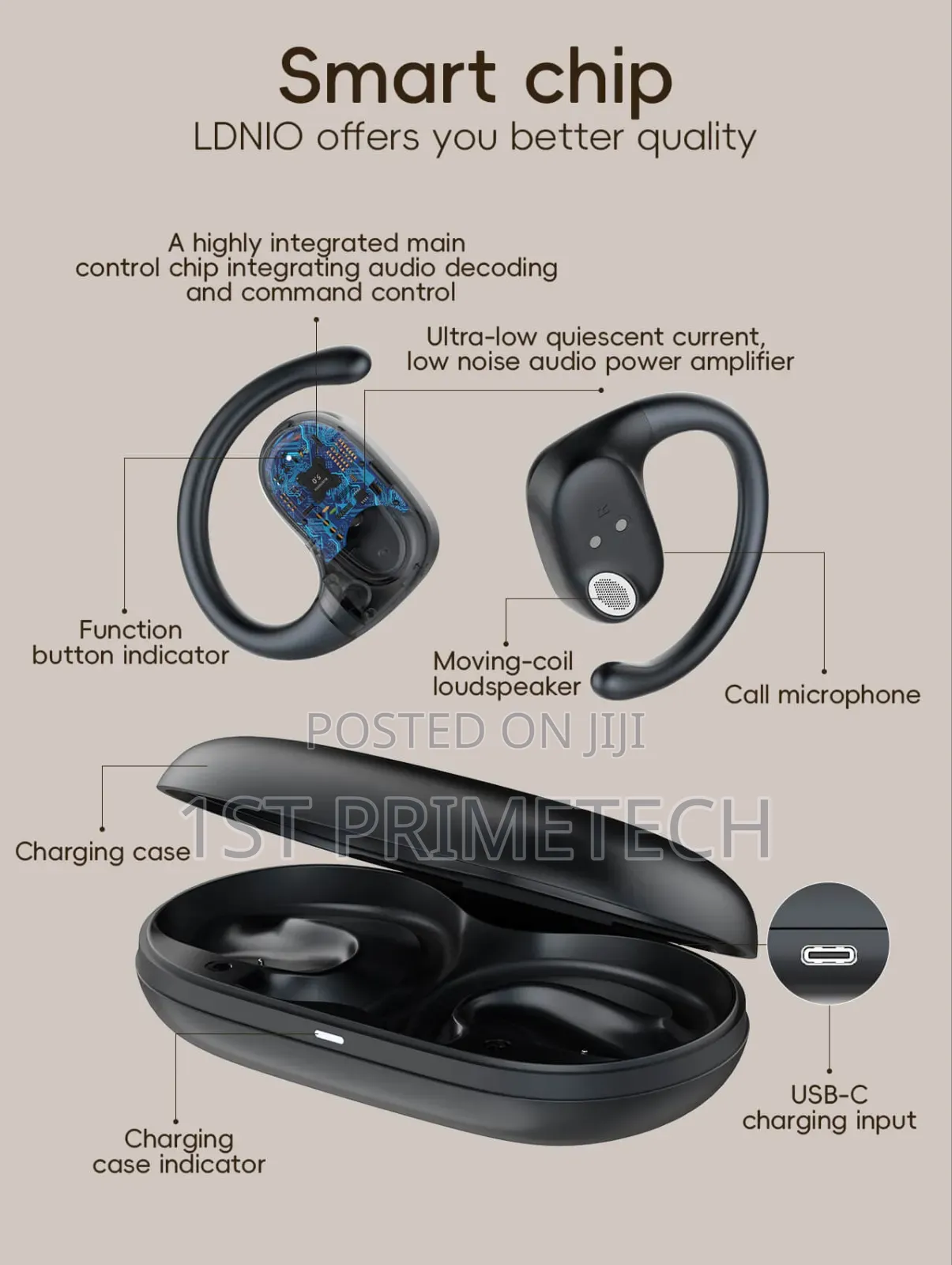 Ldnio Ear Hook Bluetooth Earphones