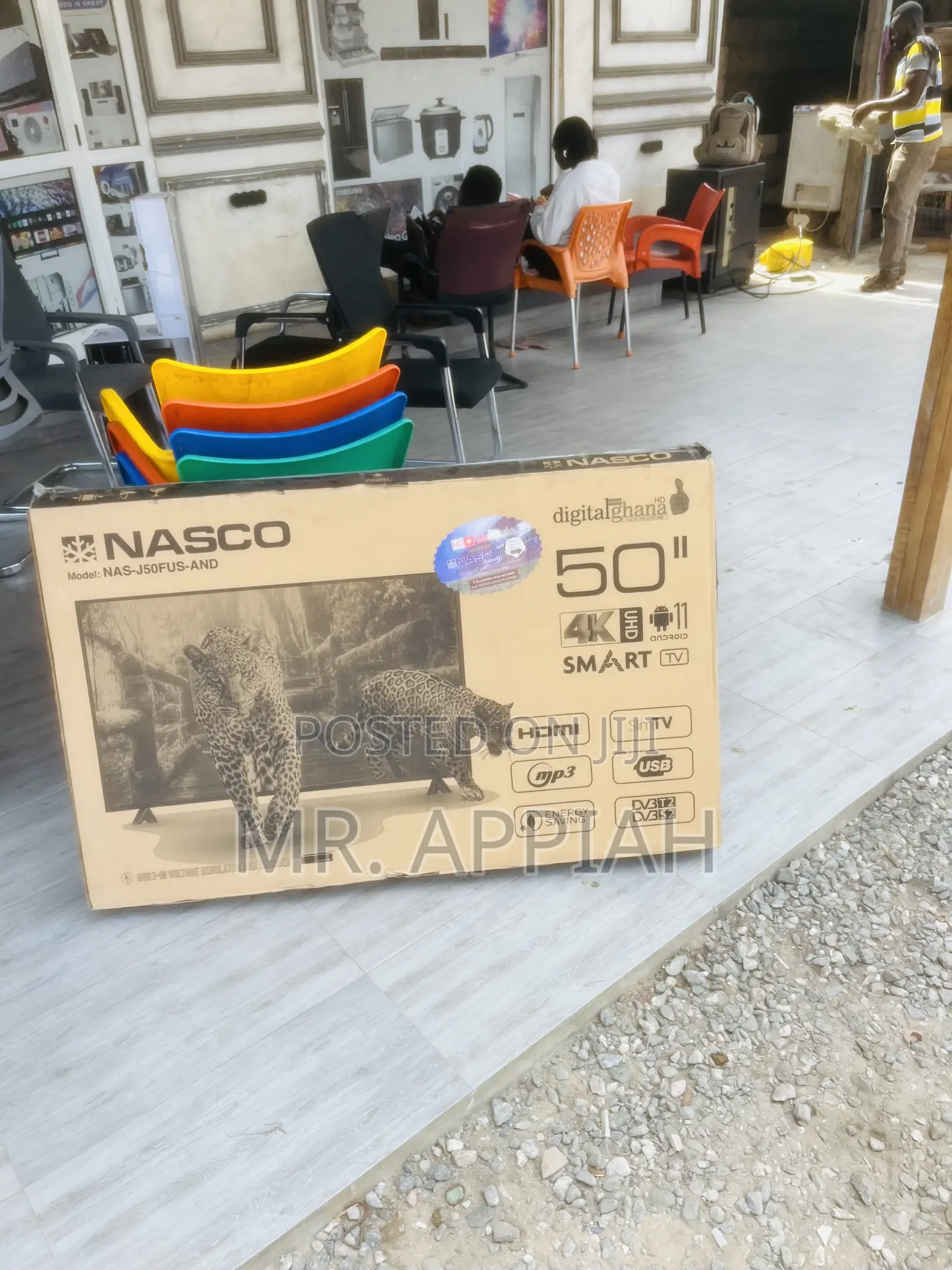 Order Affordable Nasco 50” FHD Satellite Tv(Black).