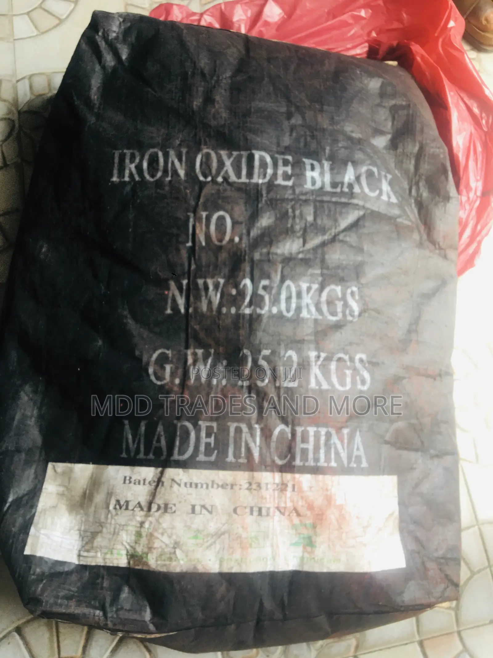 25kg Black Pigment for Construction