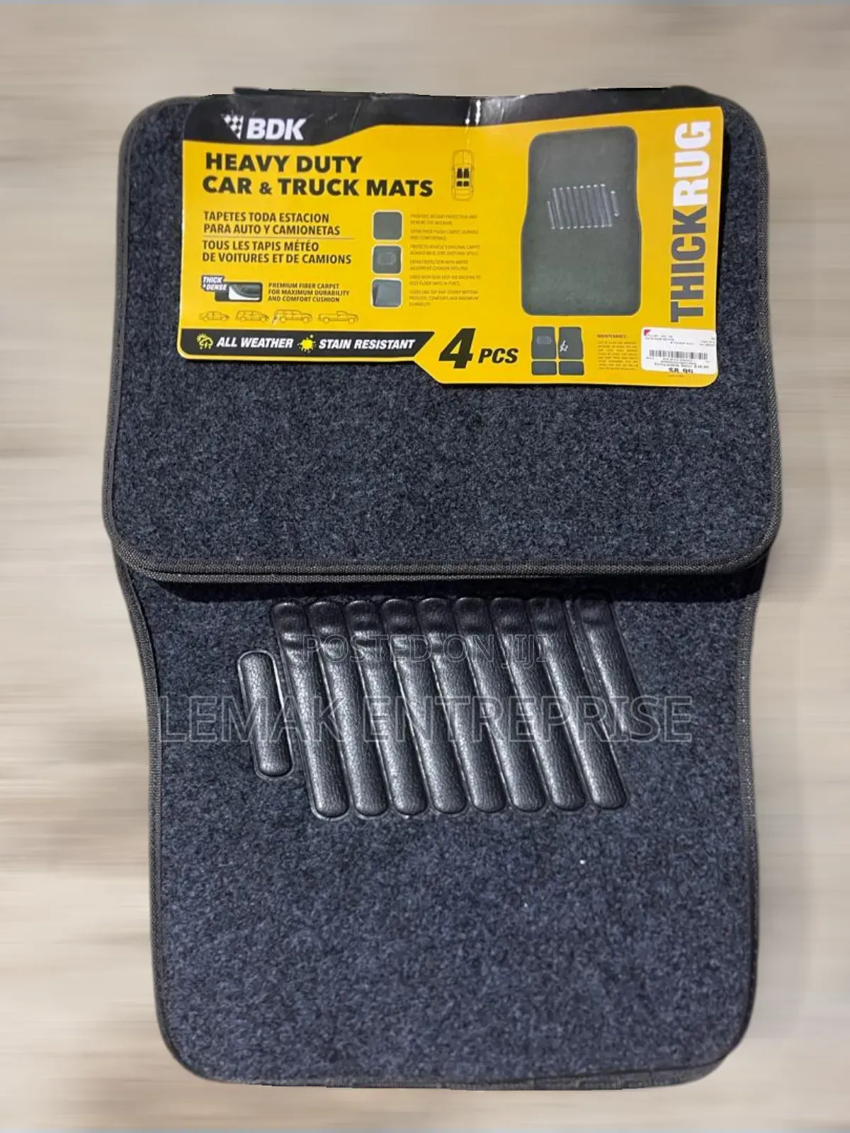 Heavy Duty Car and Truck Mat 4pics
