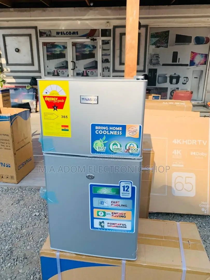 Order Classic Nasco 90L Double Door Fridge(Nasf2-120)Silver