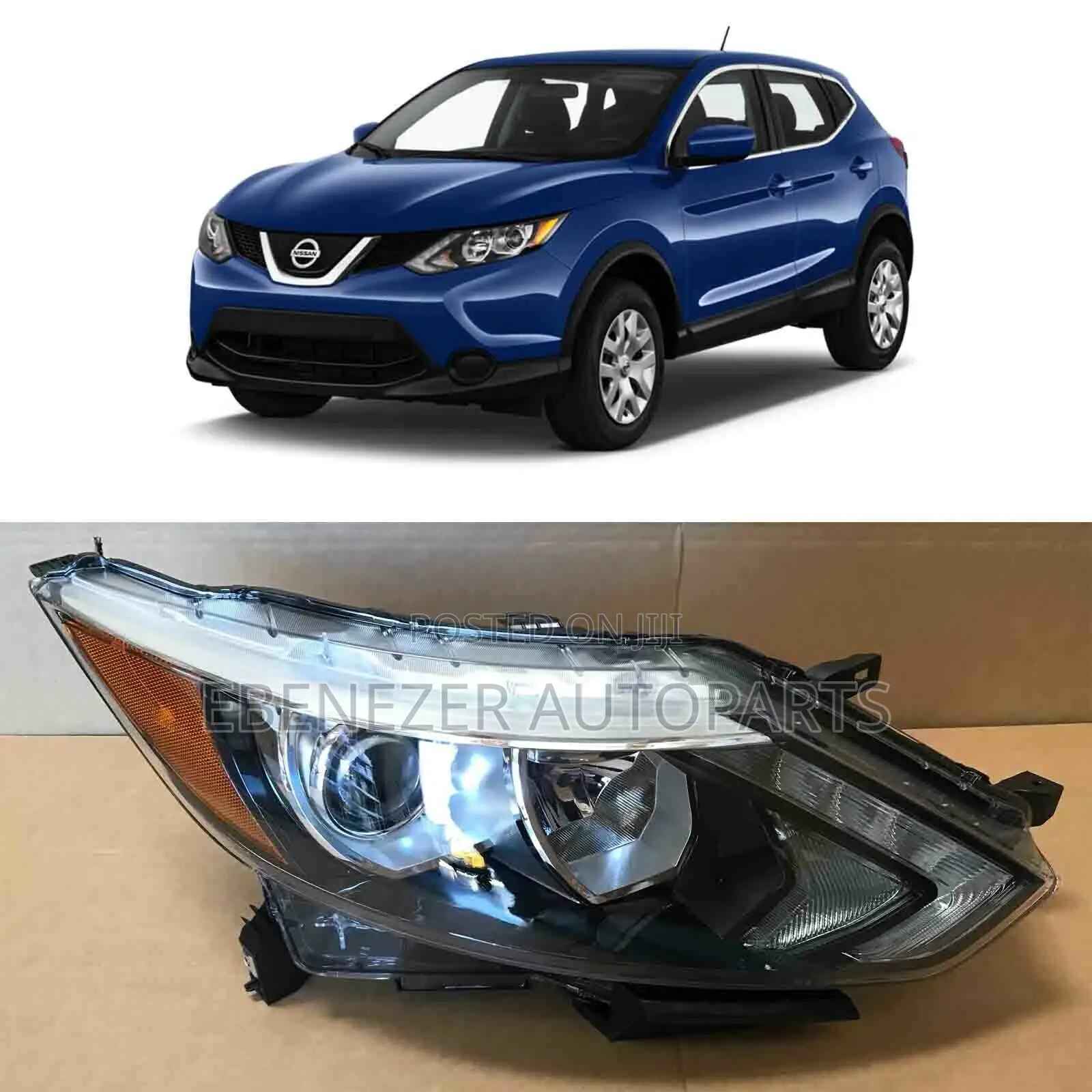 Nissan Rogue 2017 2018 2019 Headlight