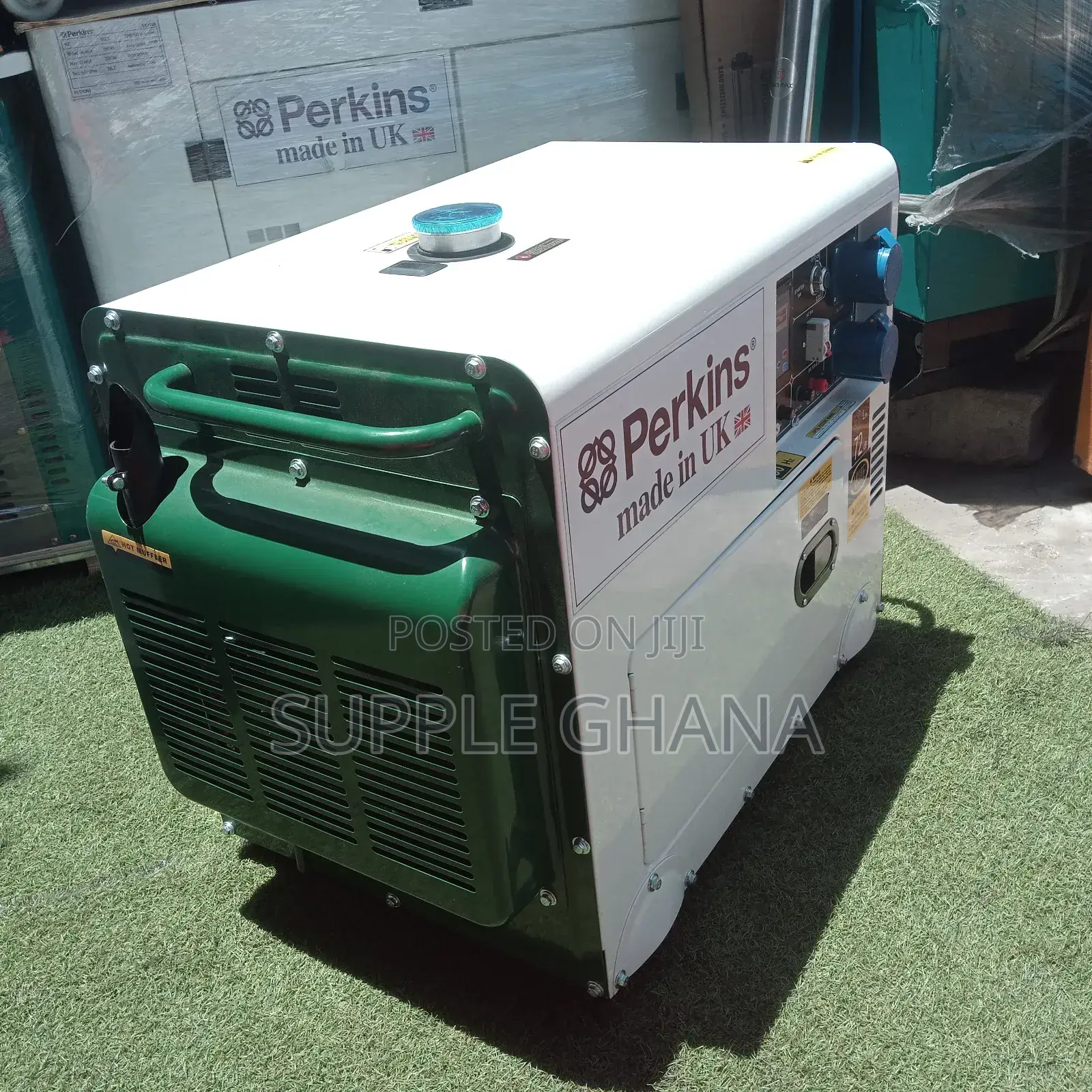 White and Green Perkins Generator 10kva Generator 13000watt