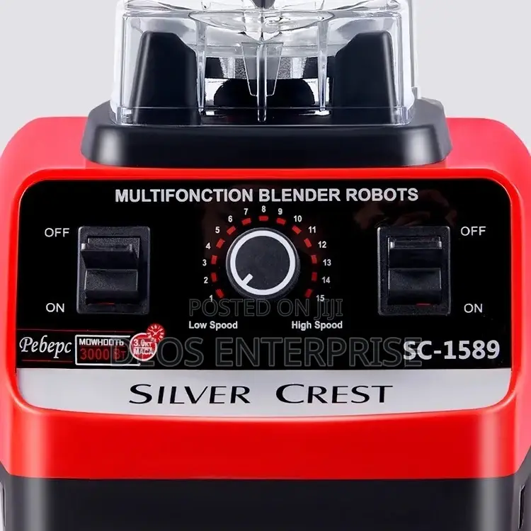 2 in 1 4500w Strong Power Silver Crest Double Cup Blender