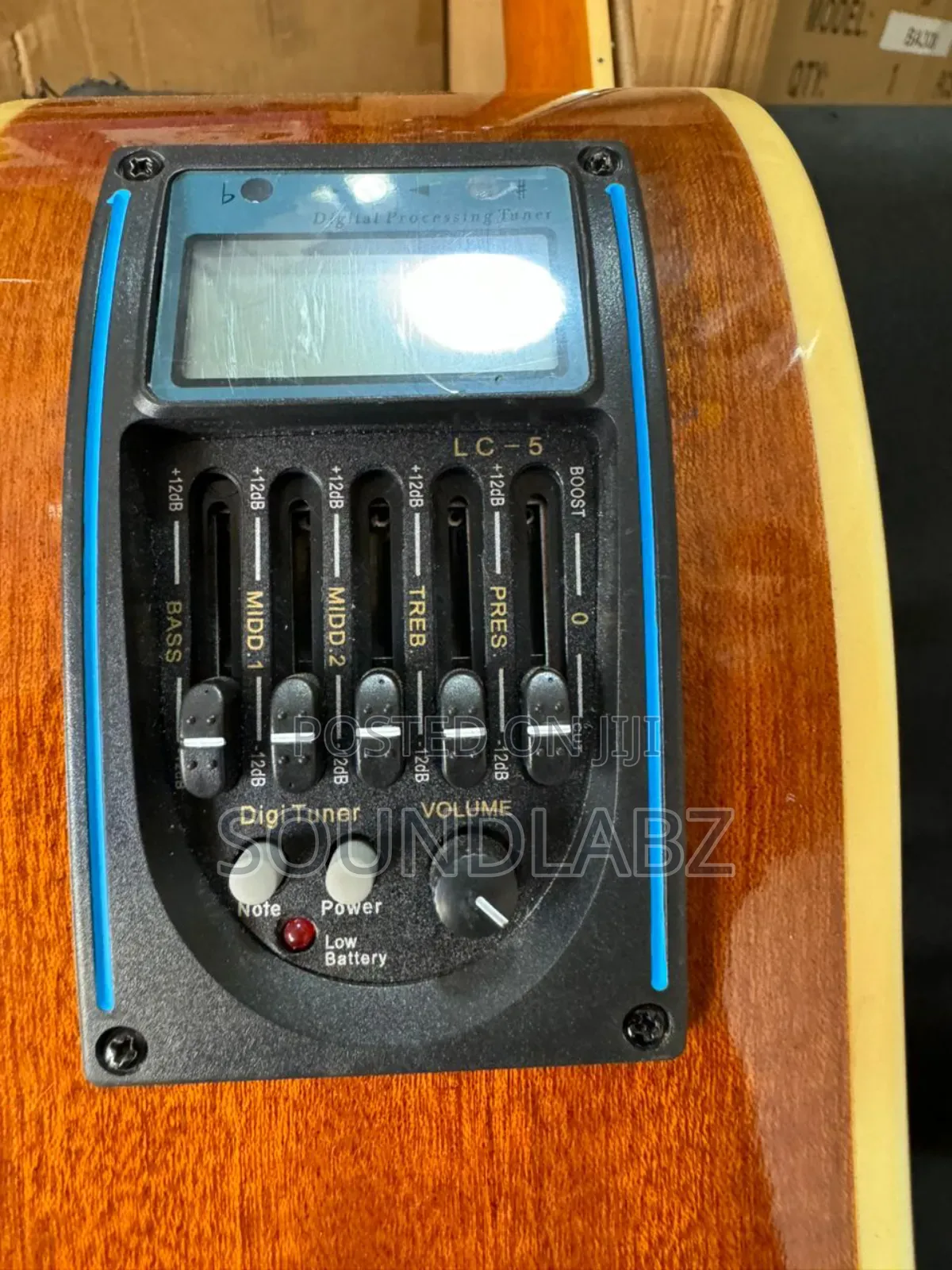 Brown Yamaha Semi-Acoustic Guitar