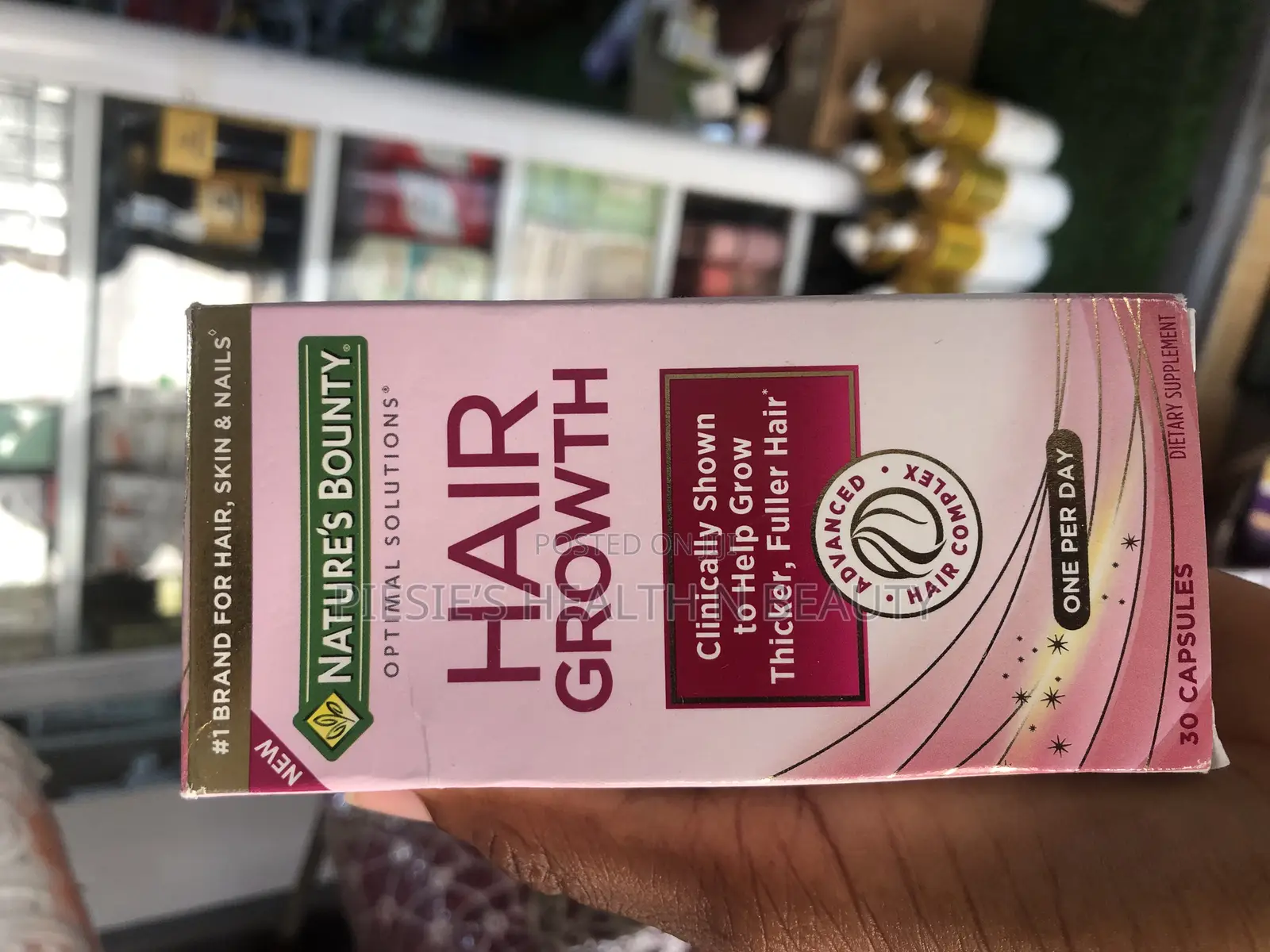 Nature's Bounty Optimal Solutions Hair Growth Capsules 30s