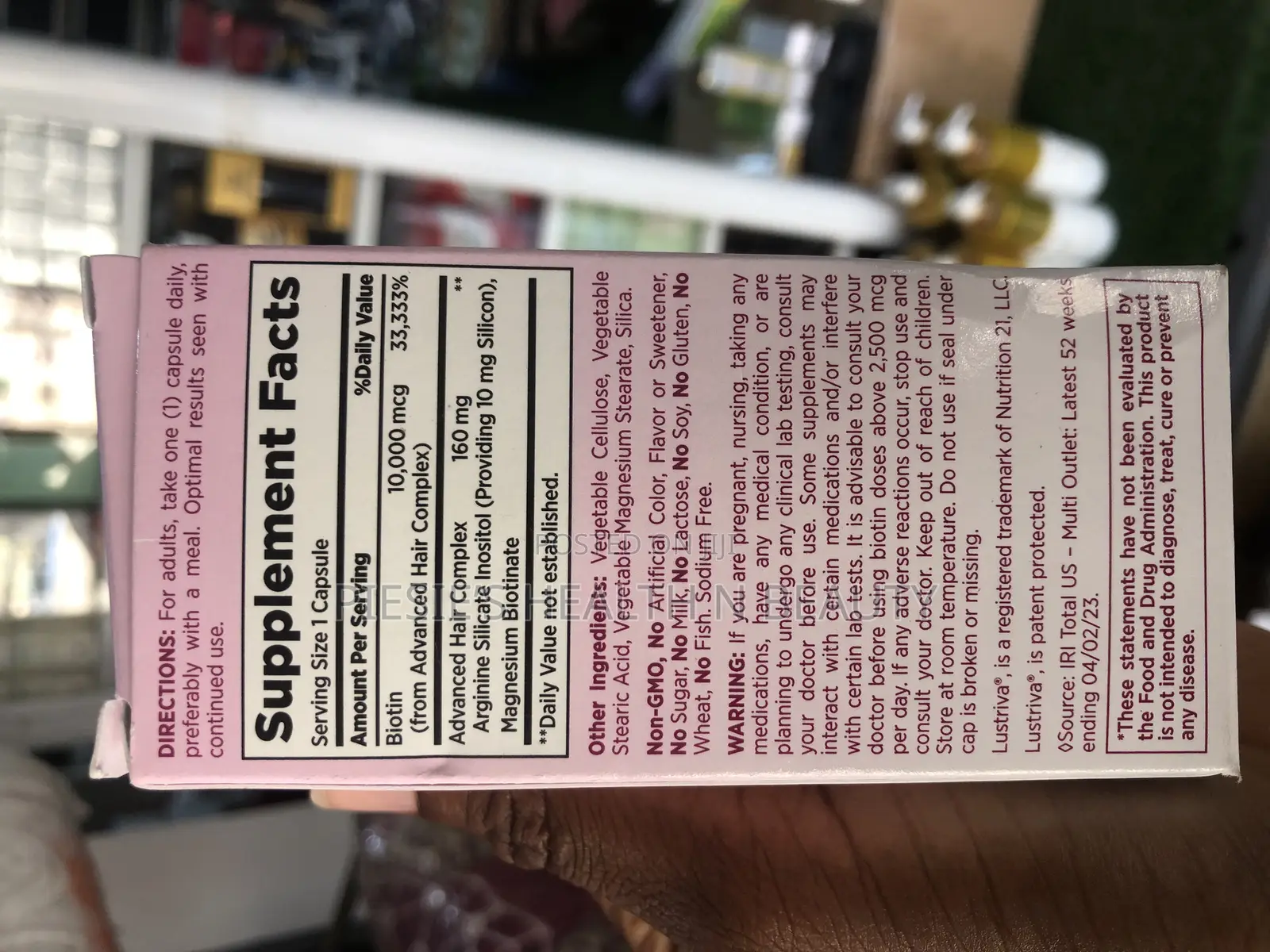 Nature's Bounty Optimal Solutions Hair Growth Capsules 30s