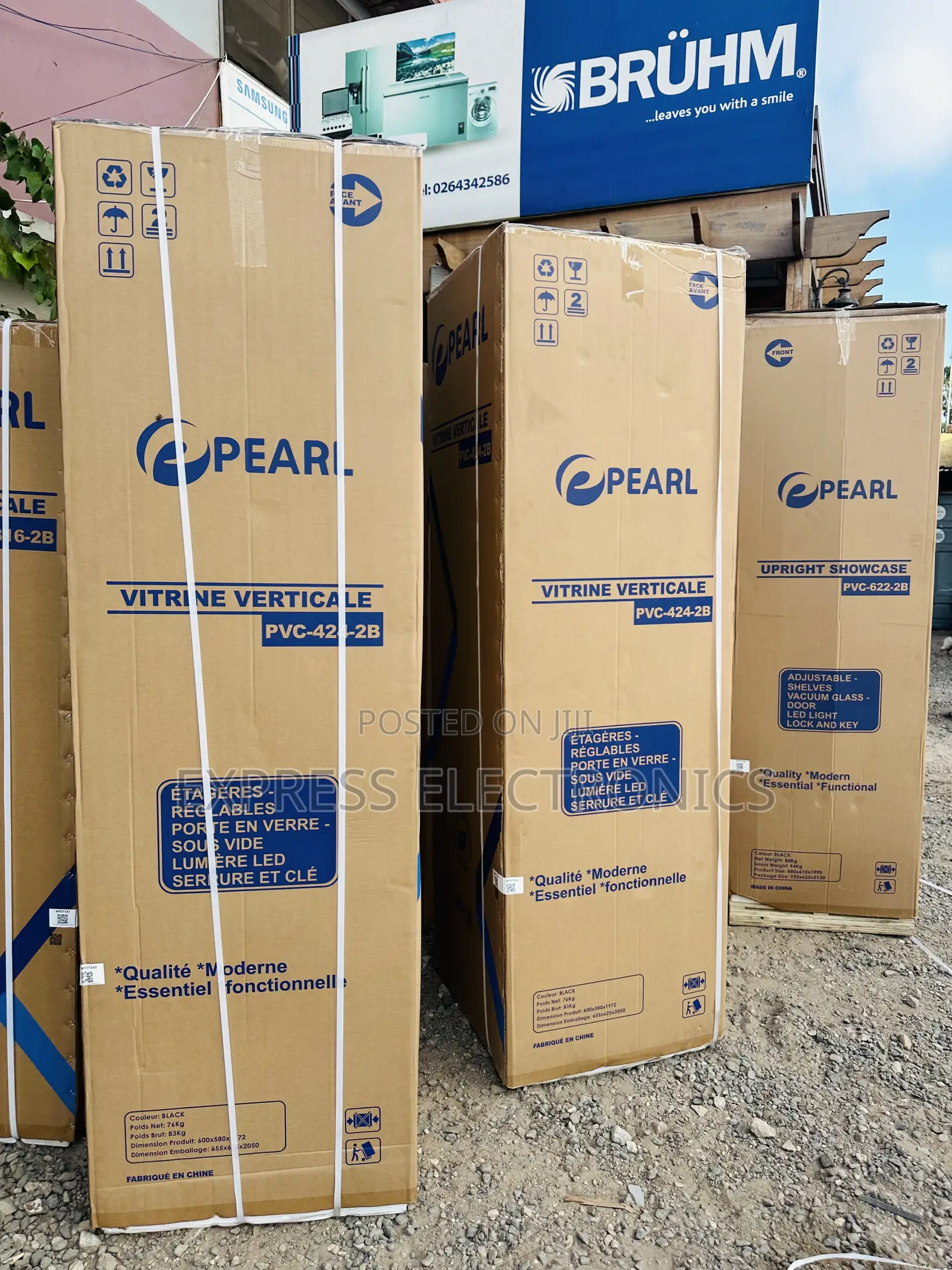PVC-424 400L Display Fridge Pearl Single Door