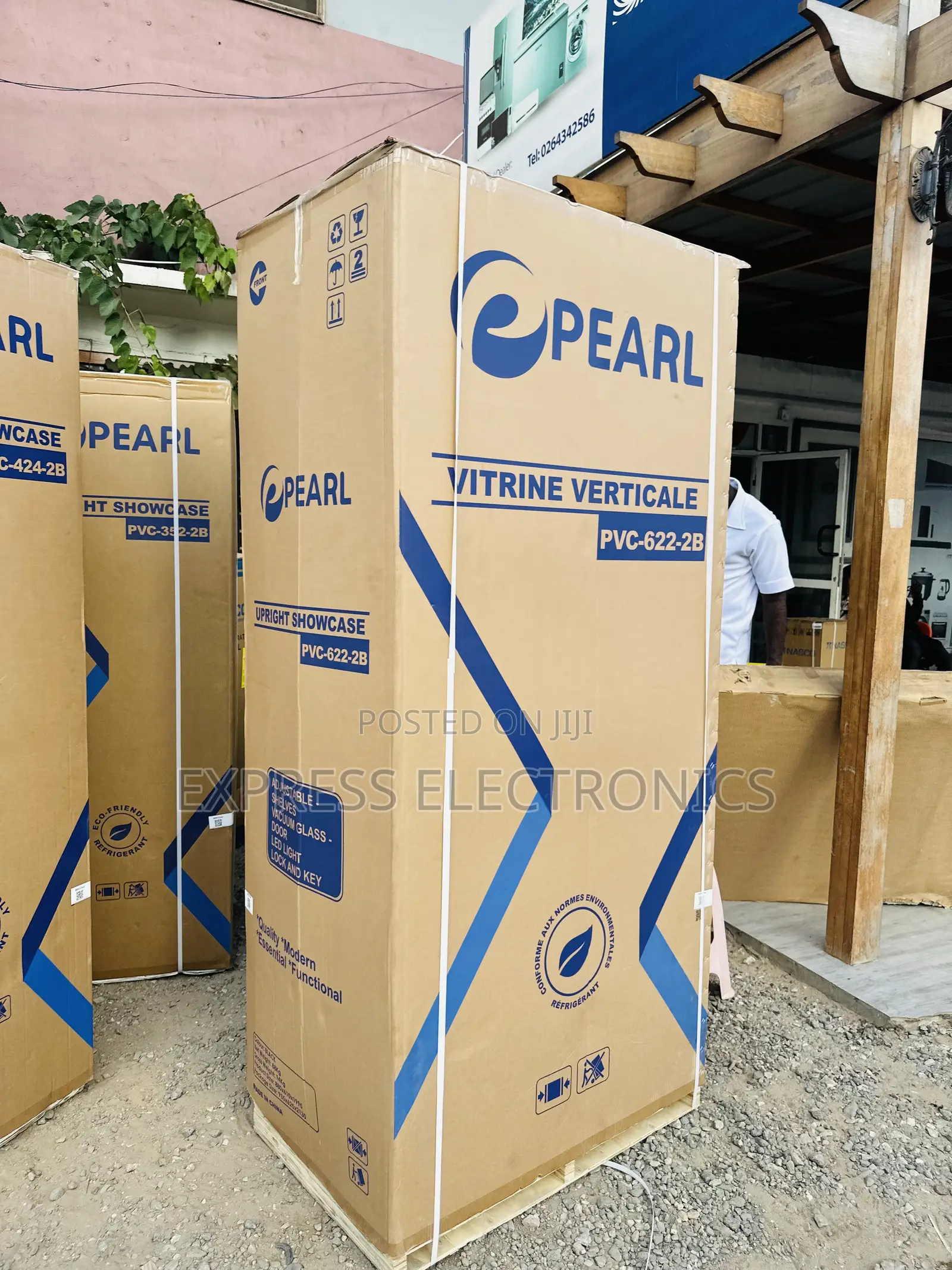 Double Door Fridge Pearl PVC-622 500L Display Fridge
