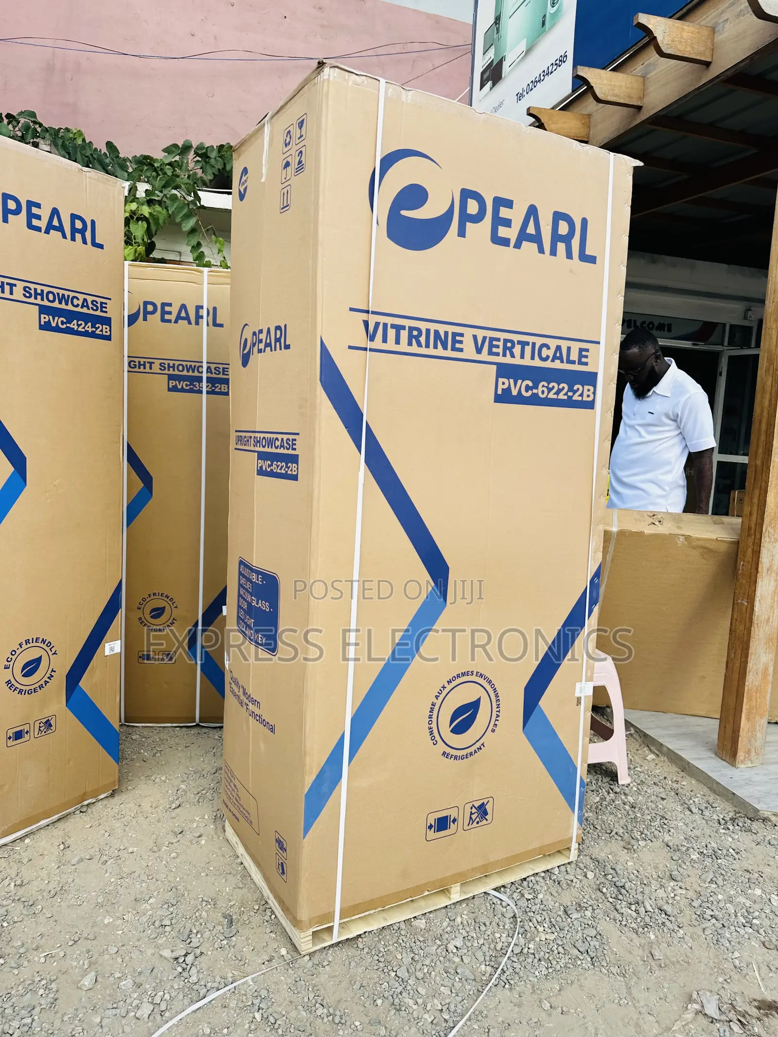PVC-622 500L Double Door Pearl