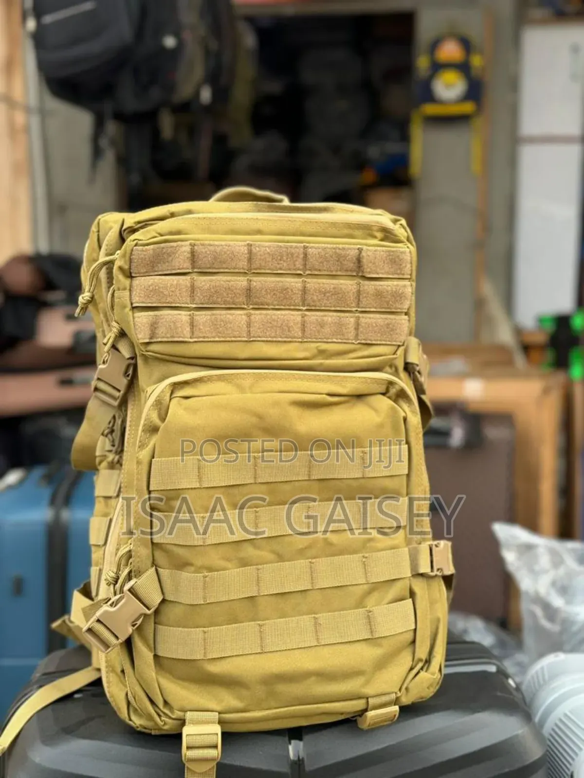19" Casual Expandable Backpacks in Black, Army Green Colors