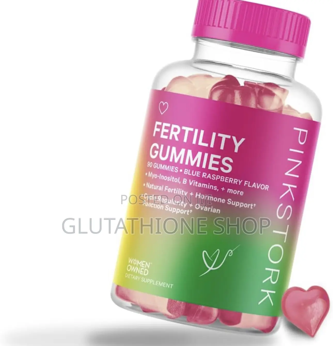 Pink Stork Fertility Prenatal Vitamin, Inositol Gummies