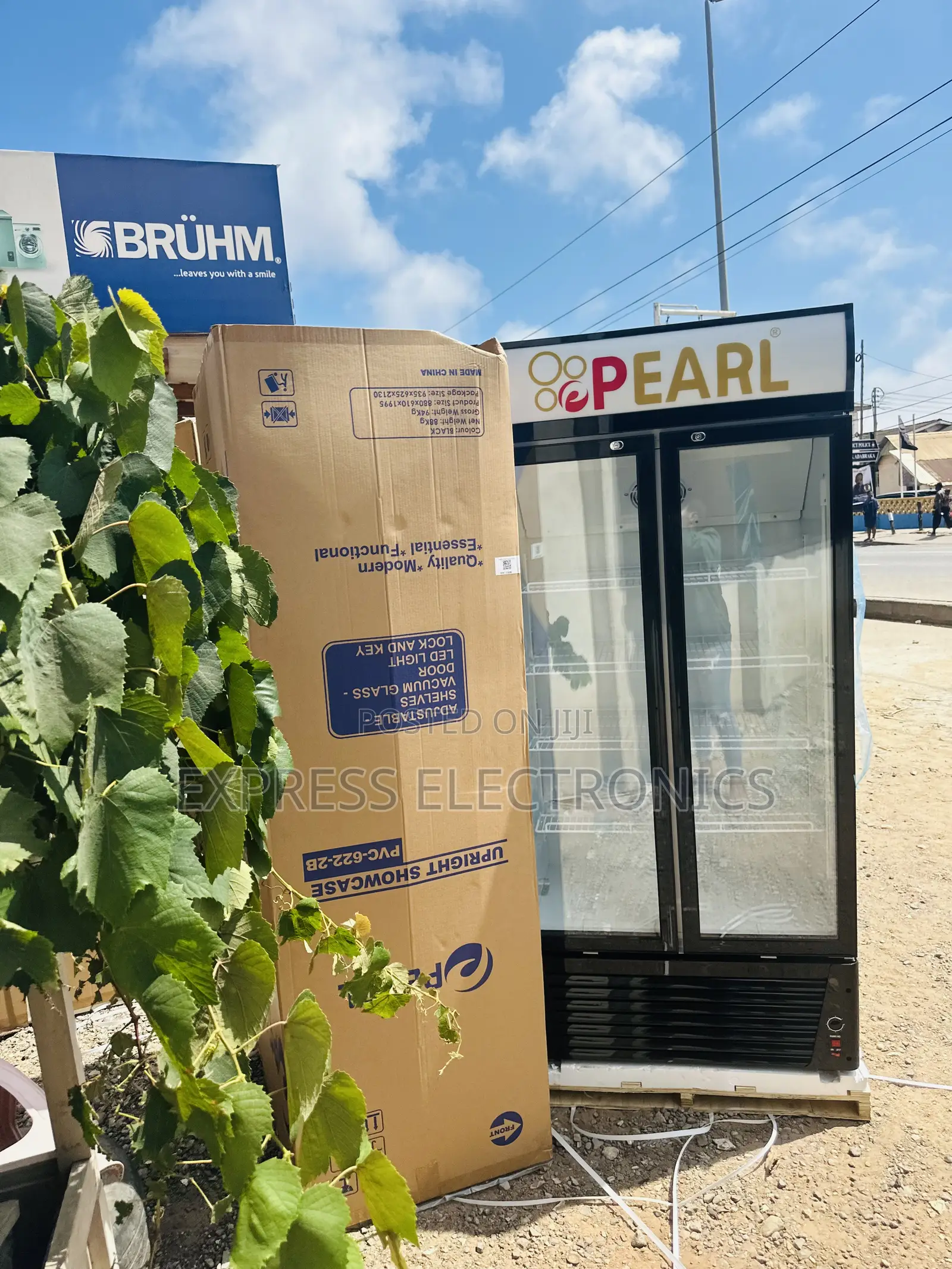 Anti Rust Display Fridge Pearl PVC-622 500L Double Door