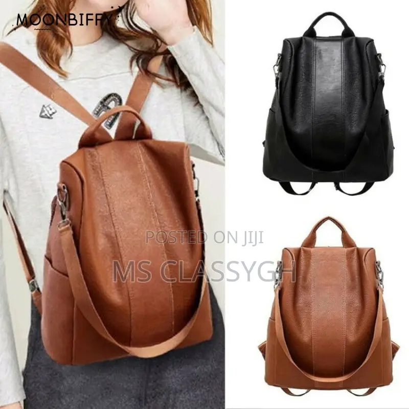 Backpack Anti-Theft Vintage Leather Backpack Women Shoulder