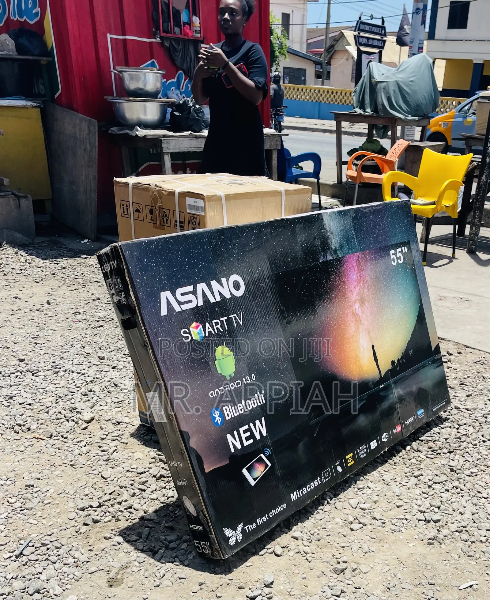 Original Asano 55 Inch Uhd Smart Electric Television.