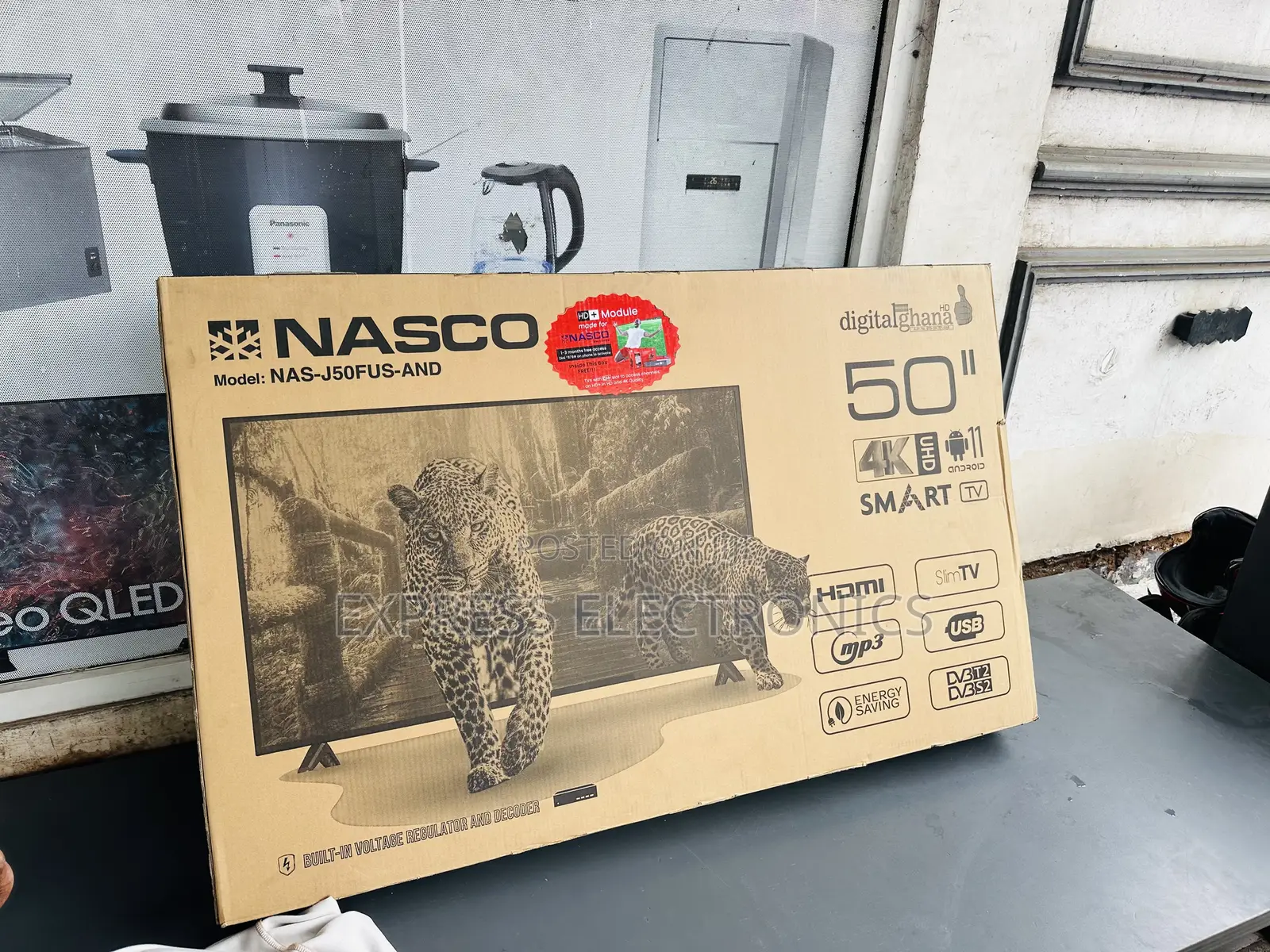 Available Now Sleek Slim Uhd Smart Nasco 50”Television
