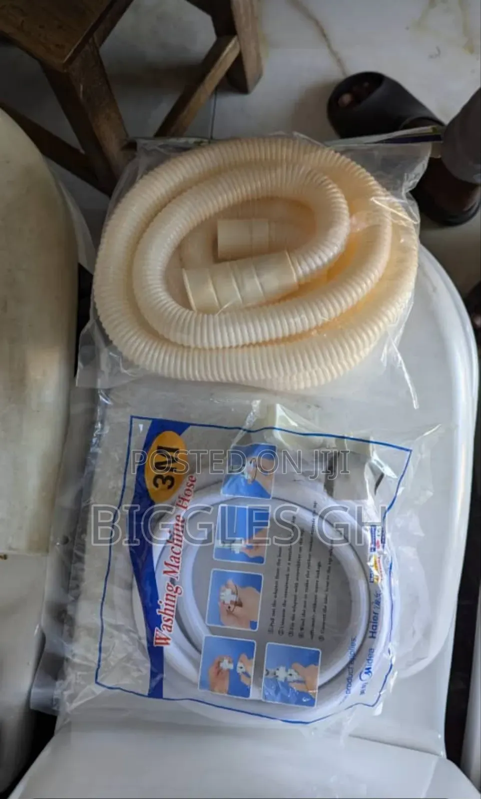 Washing Machine Inlet and Outlet Hose - 3m - One Is 120gh