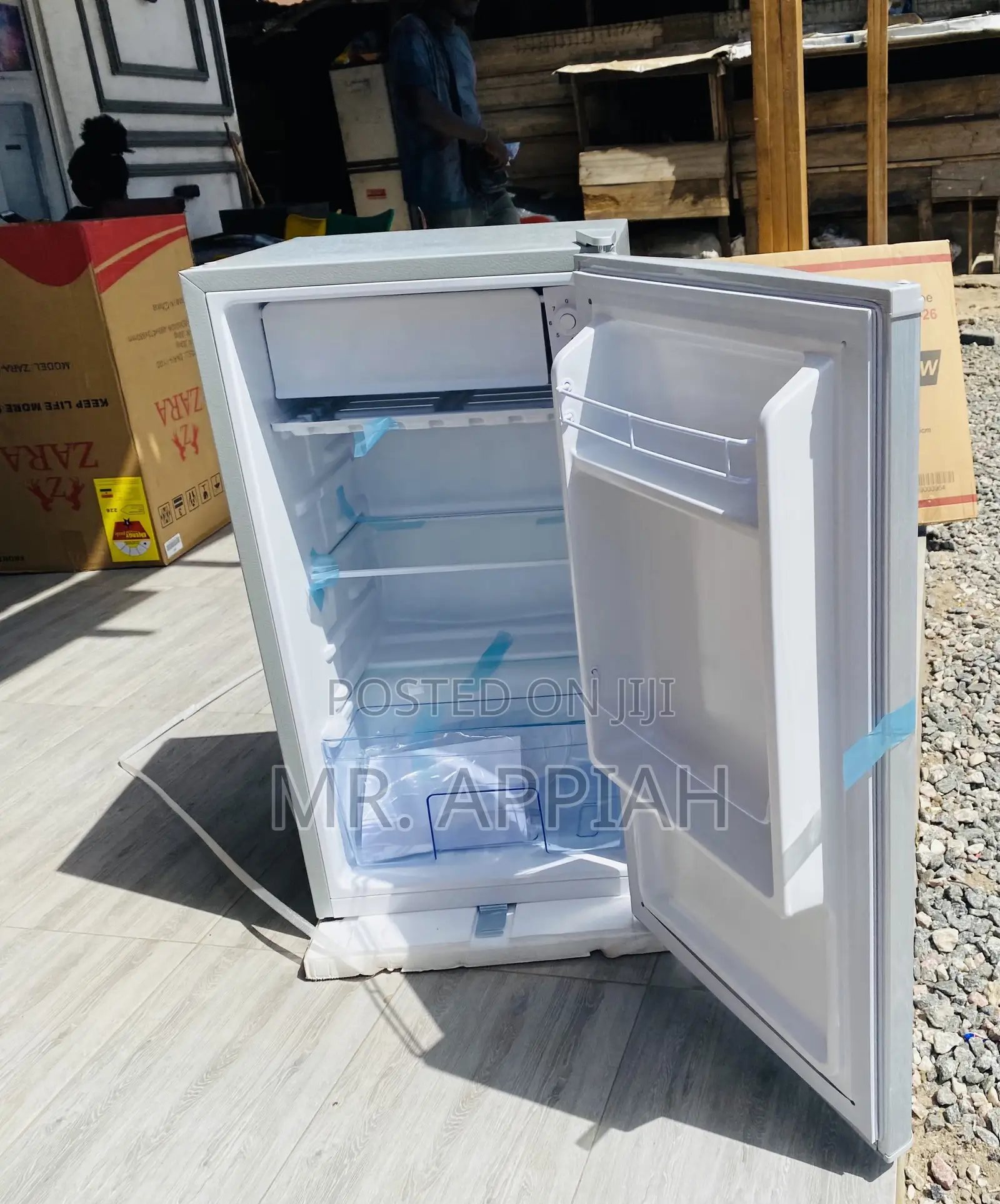Order Authentic Zara Single Door Table Top Fridge(Silver).