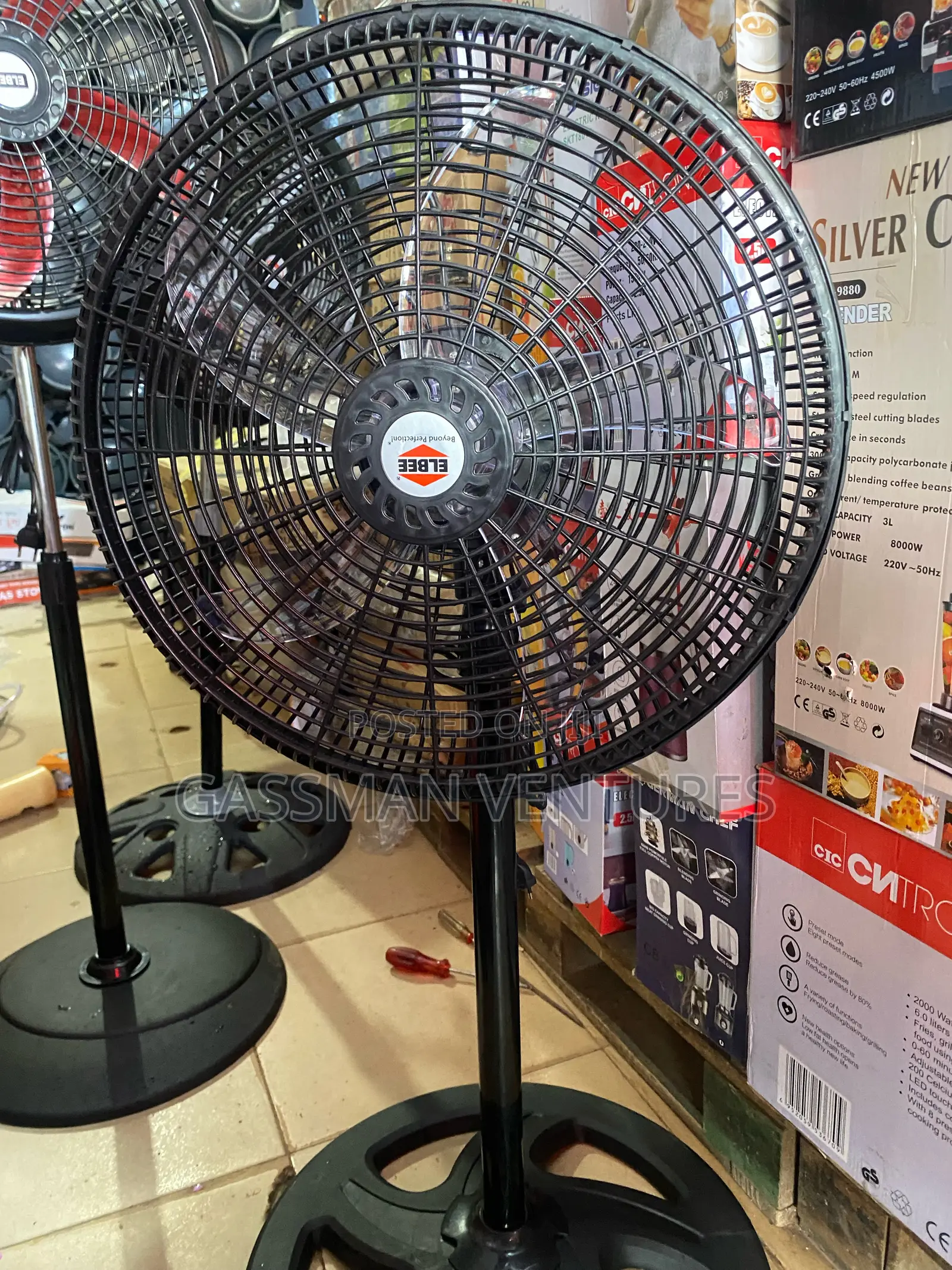 Elbee 18 Inches Basket Standing Fans