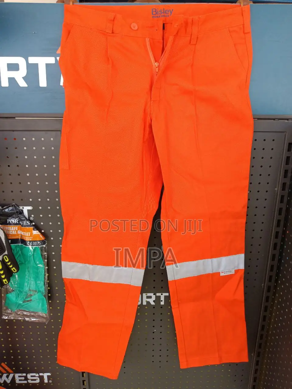 Bisley Work Pant- Taped; Color: Orange