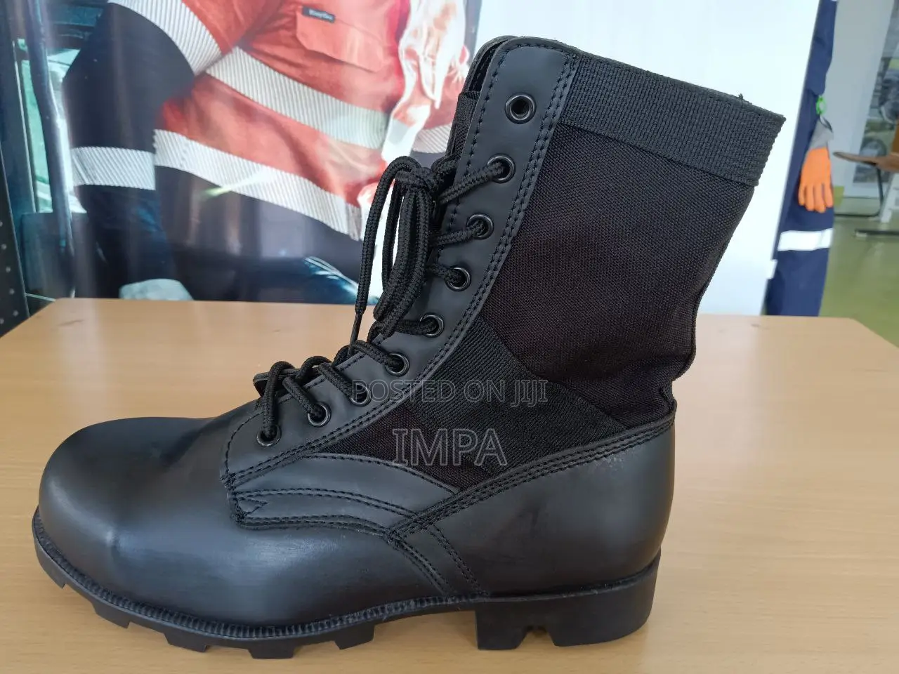 Security Work Boot, Color: Black