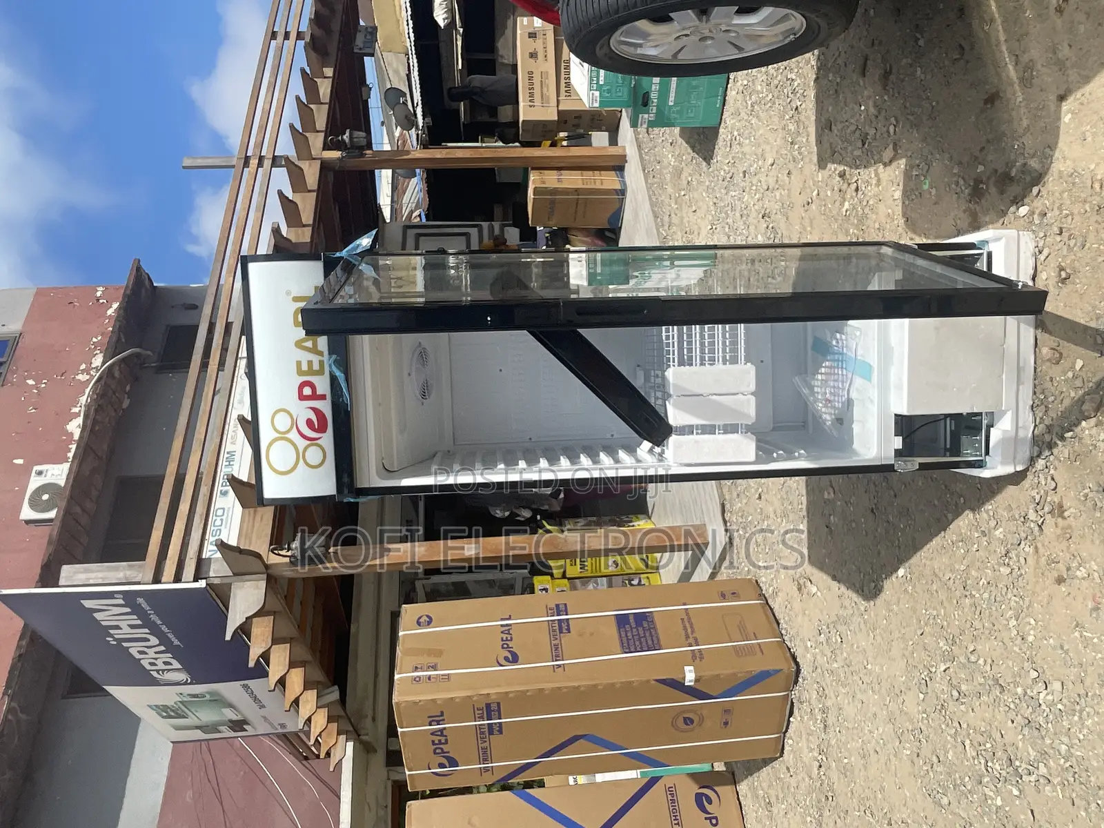 Pearl -PVC-424-2b 400 Liters Display Single Door Fridge