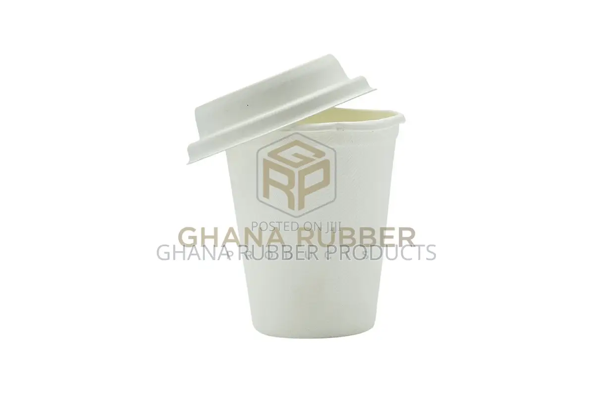 Bagasse Drinking Cups + Lids 8oz (1000pcs)