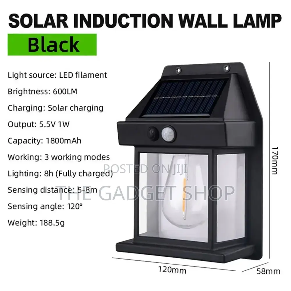 Solar Wall Light With Photocell