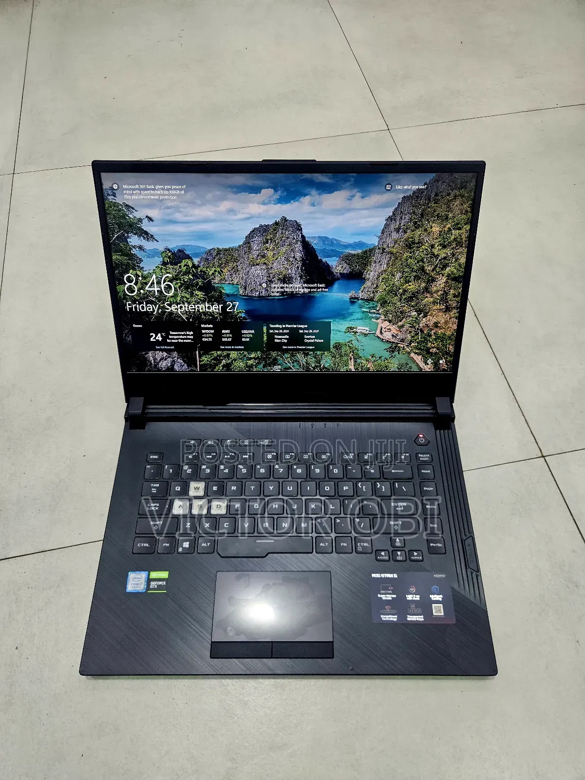 Laptop Asus ROG Strix G15 G512 16GB Intel Core I7 SSD 128GB