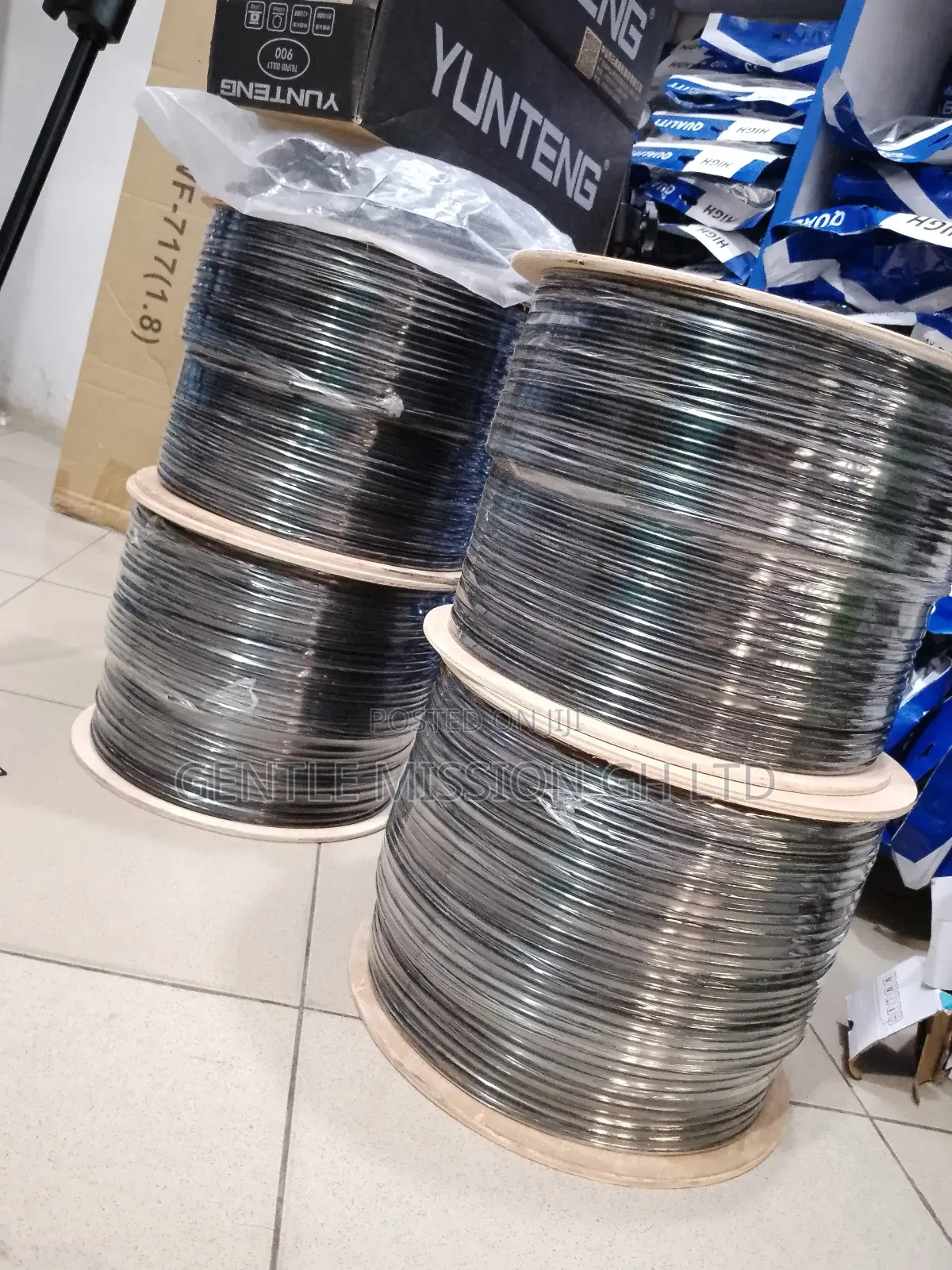Network Outdoor Black Cable 305M UTP
