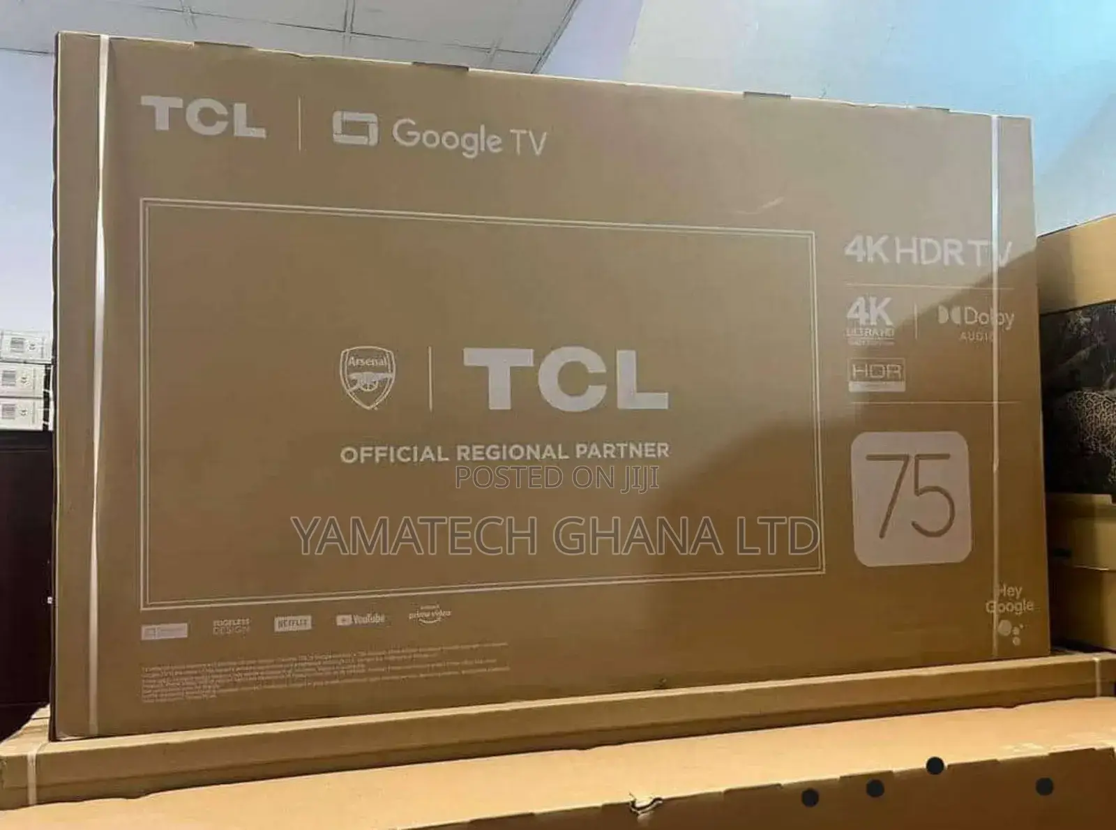 TCL 75” Smart Tv With Wifi, Bluetooth and Google Tv