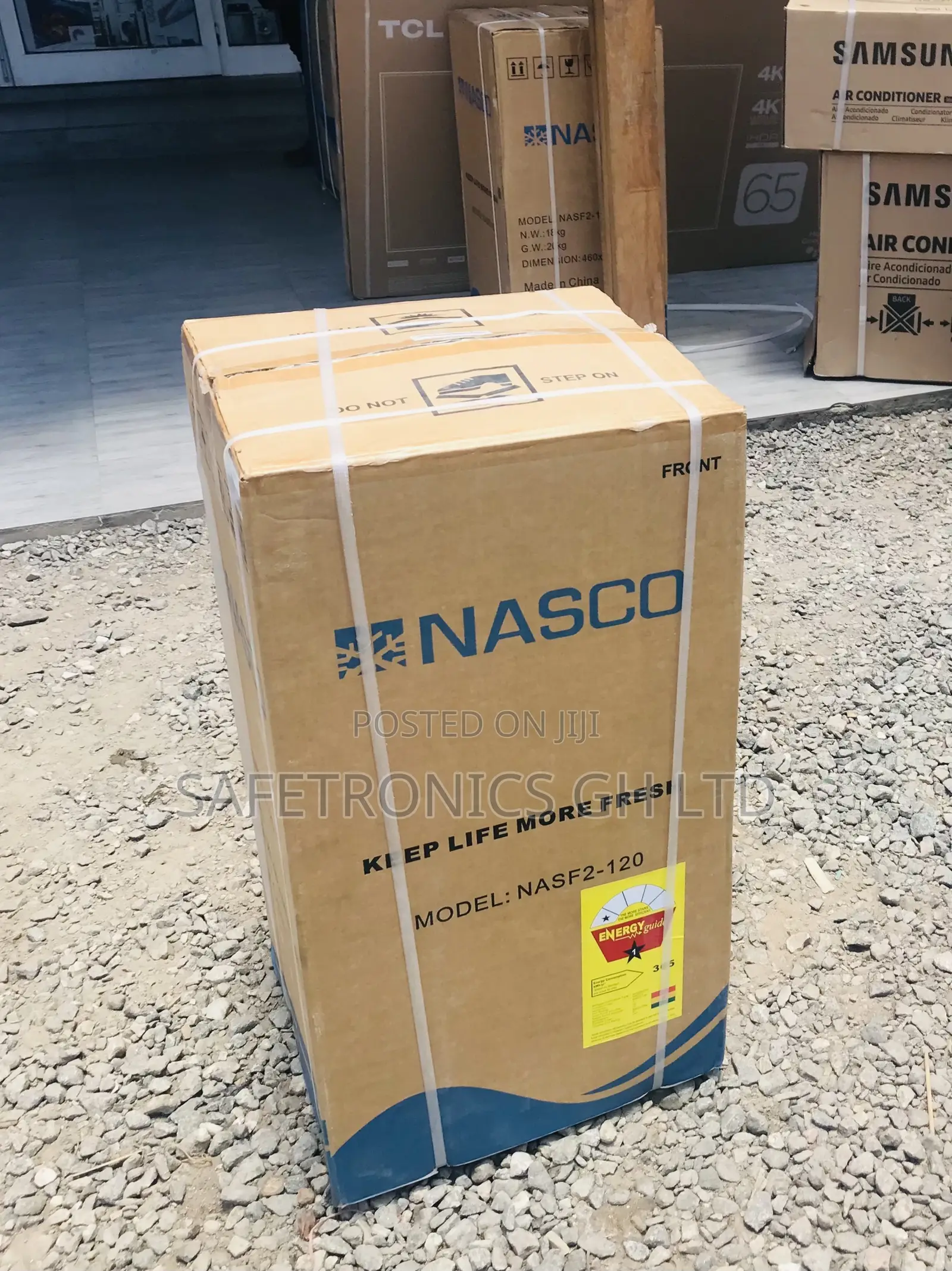 Most Durable 2 Doors Gray (Nasf2-120) Topfreezer Nasco