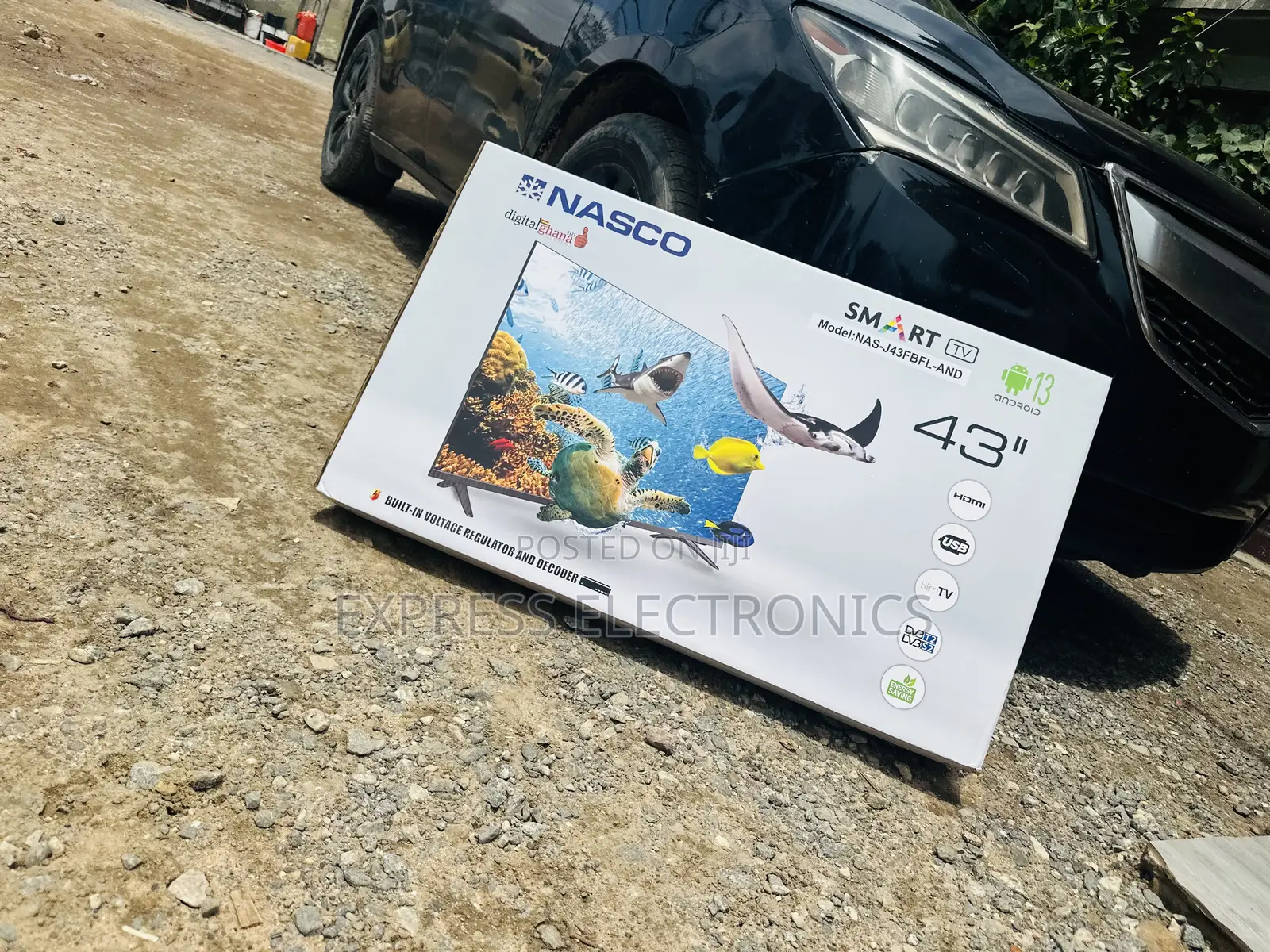 Edgeless Frame Smart Nasco 43”FHD Satellite