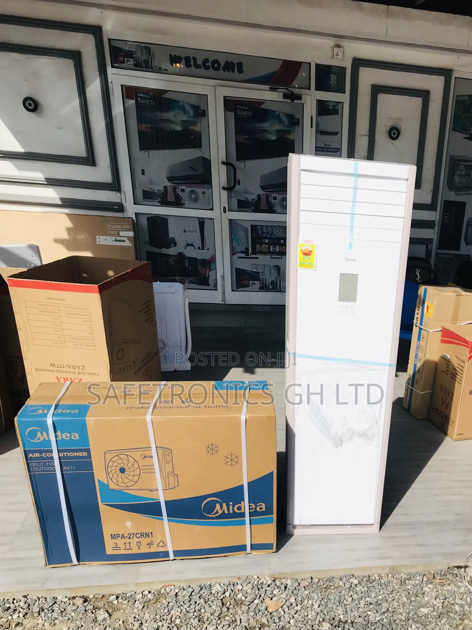 Fast Cooling: 3.0 HP Floor Standing: Midea Split Gas: AC 