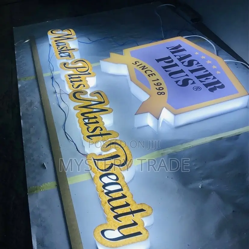 3d Signage With Light