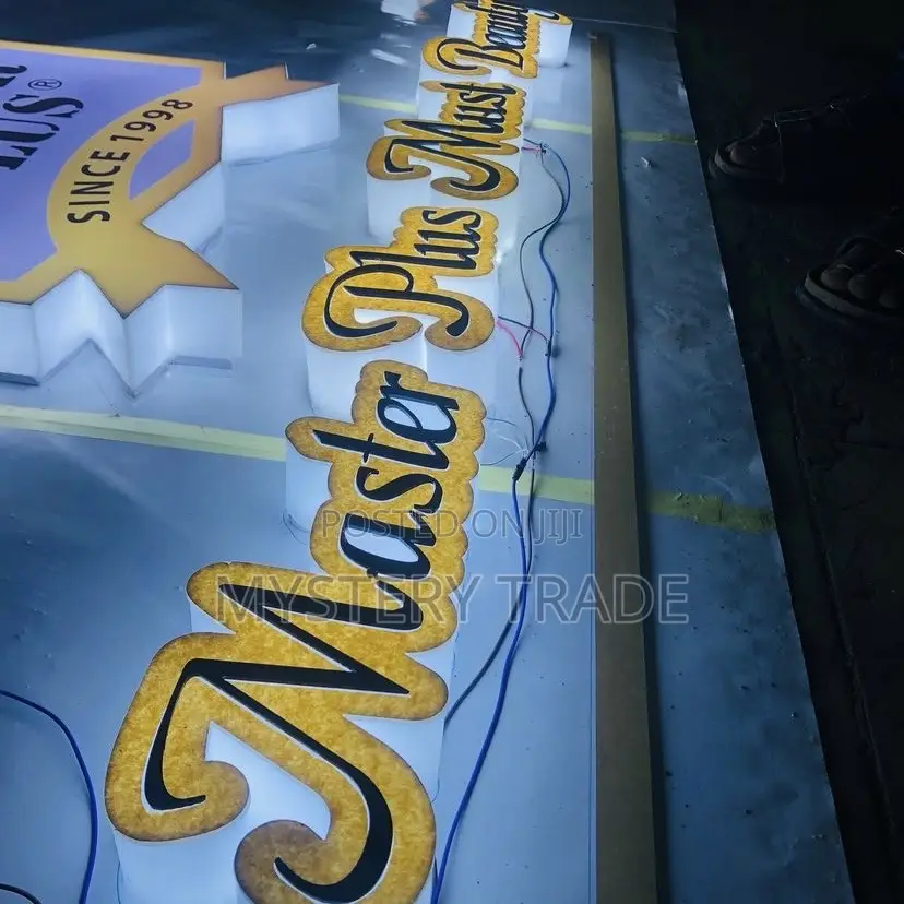 3d Signage With Light