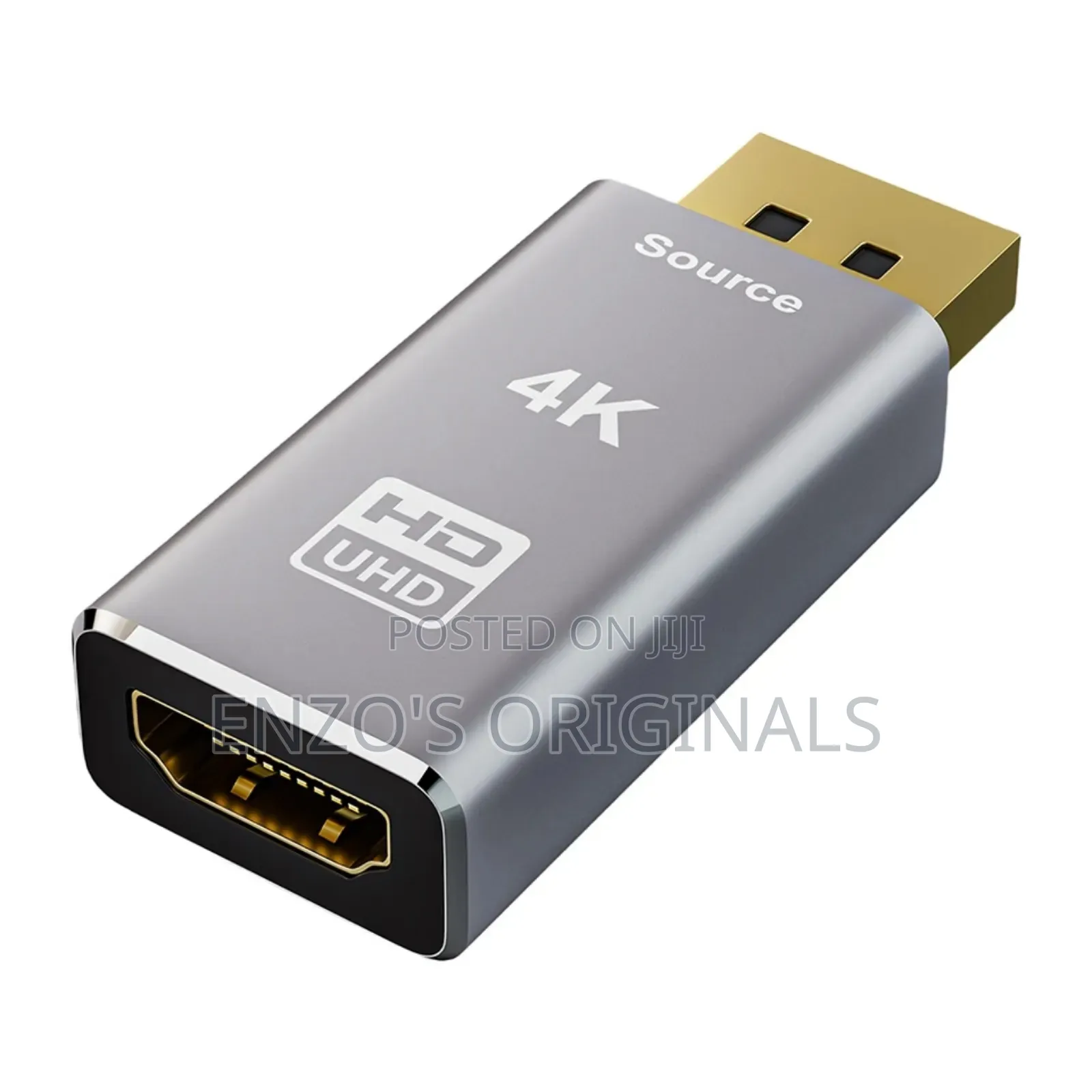 Dp To Hdmi Uhd Monitor Or Tv Adapter All Metal Finish