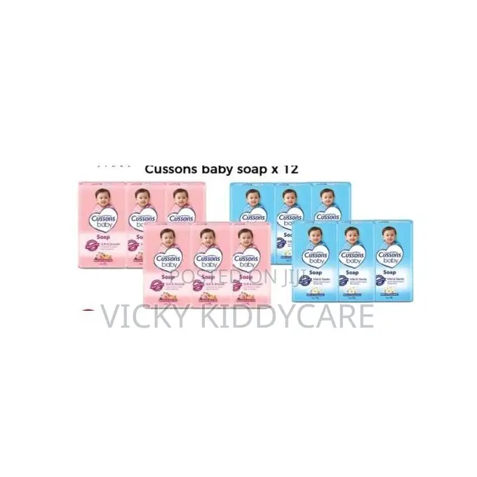 6 in a Pack Pink and Blue Cusson Baby Soap