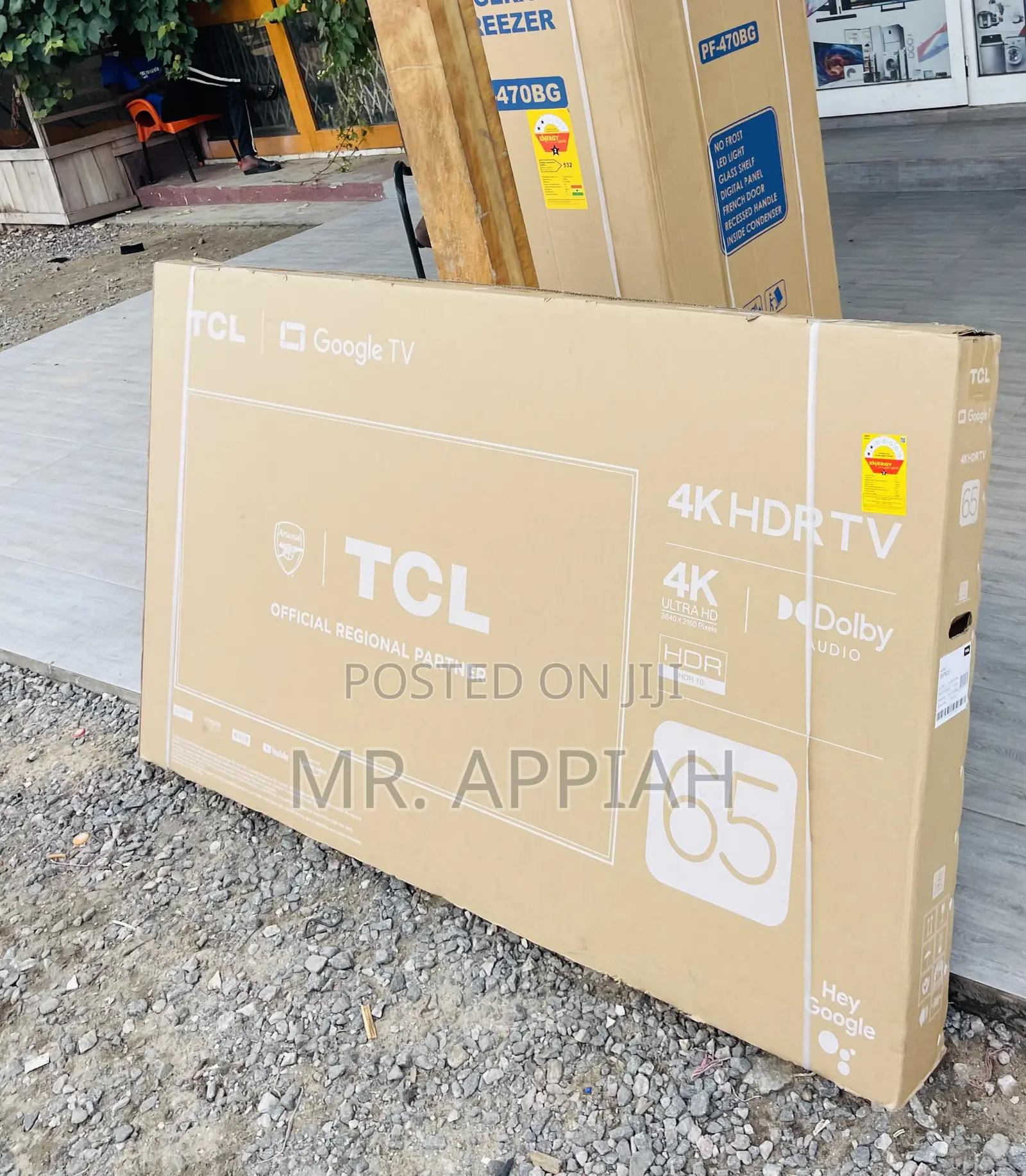 Get TCL 65p635 65” HDR Frameless Google Television.