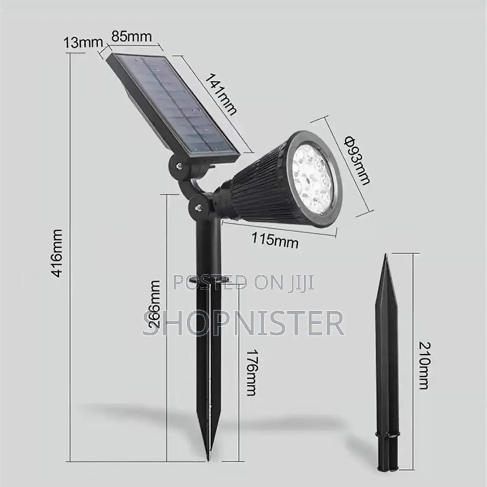 Solar Garden Light 1200mah 