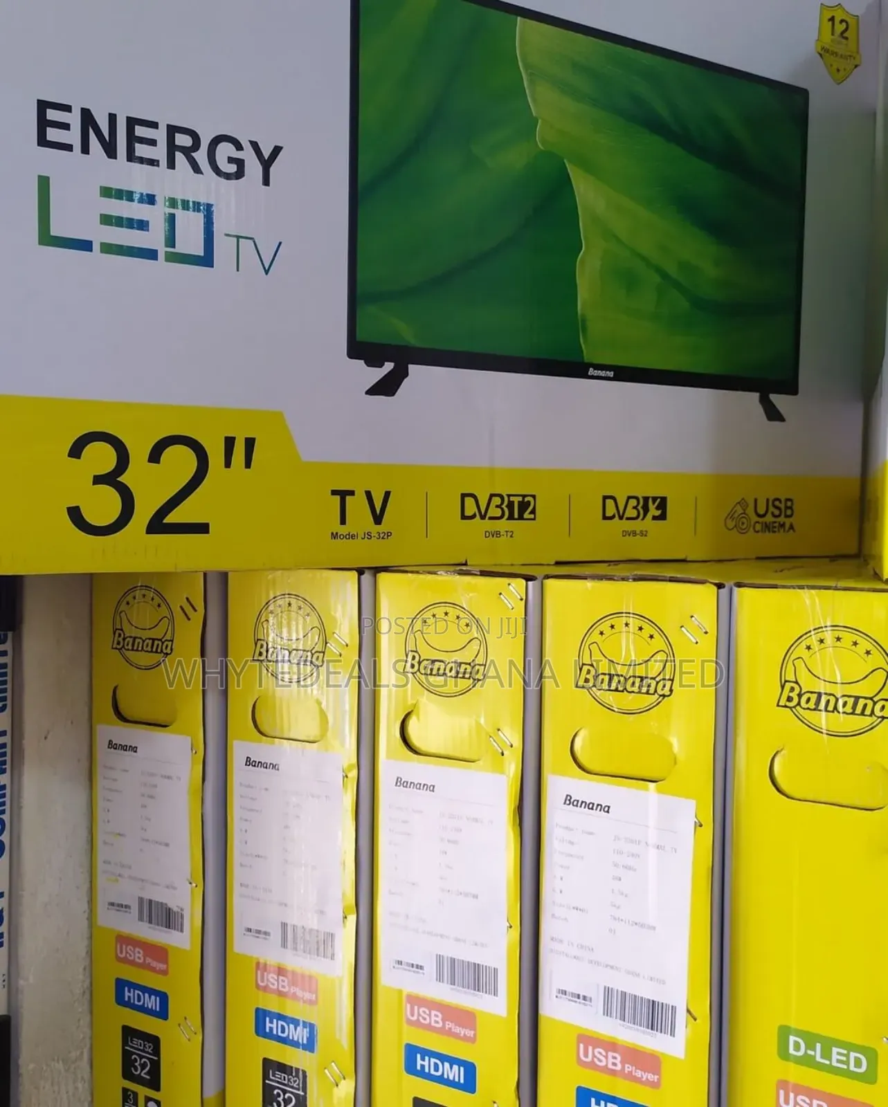 2_years WARRANTY| Banana 32" Full HD Satellite LED TV 2024
